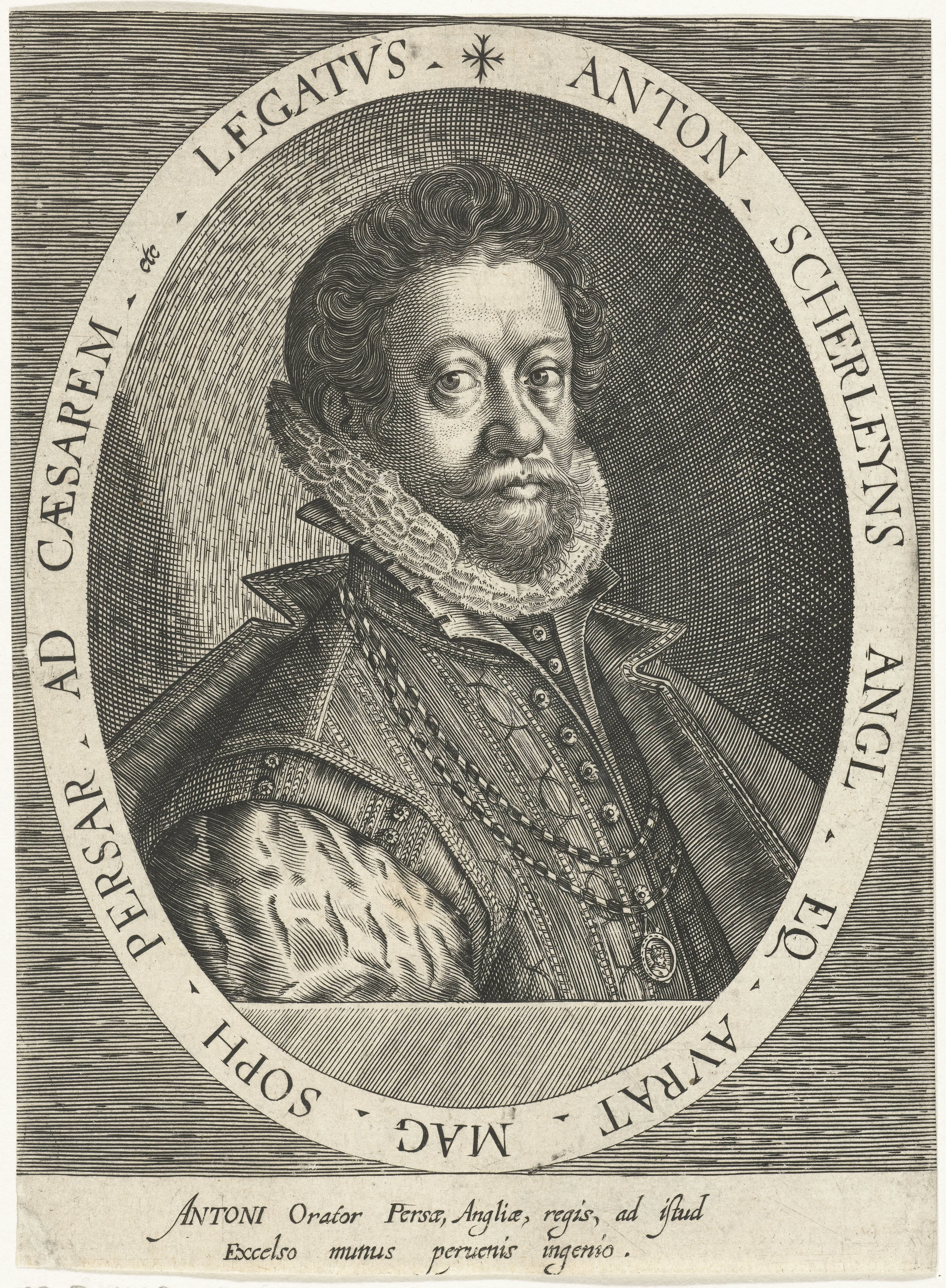 Portret van de ridder Anthony Sherley
