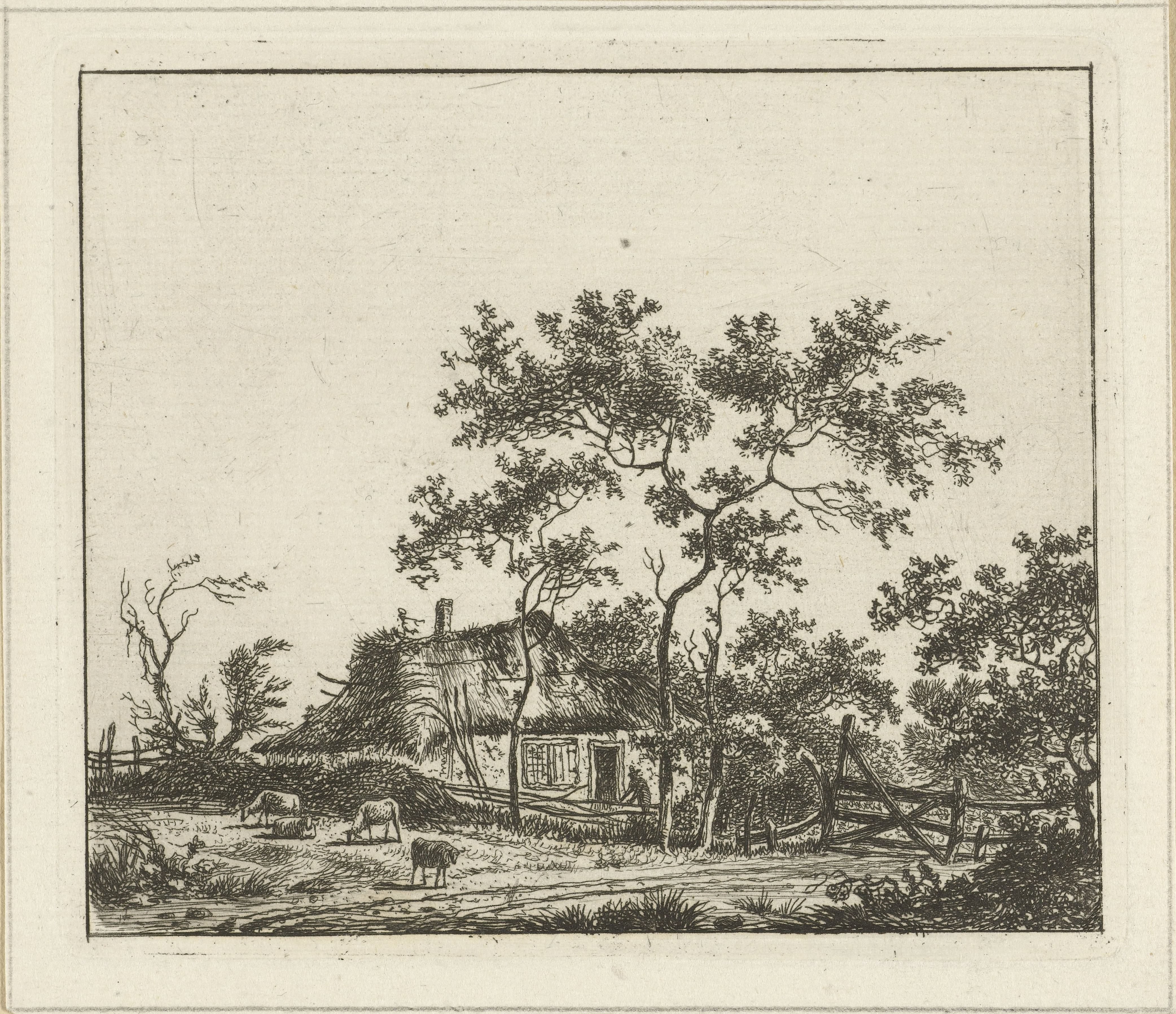 Landschap met boerderij