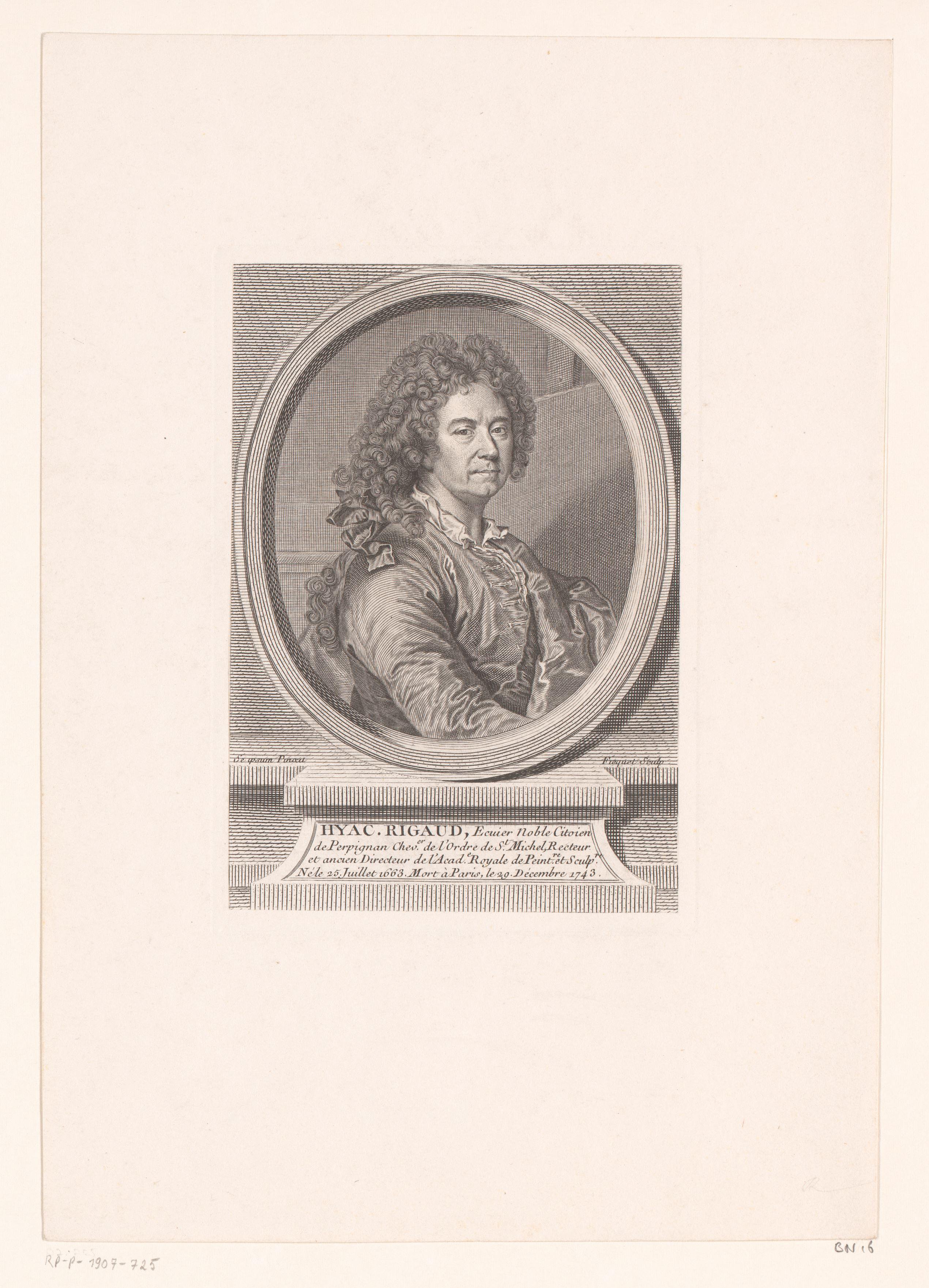 Portret van Hyacinthe Rigaud