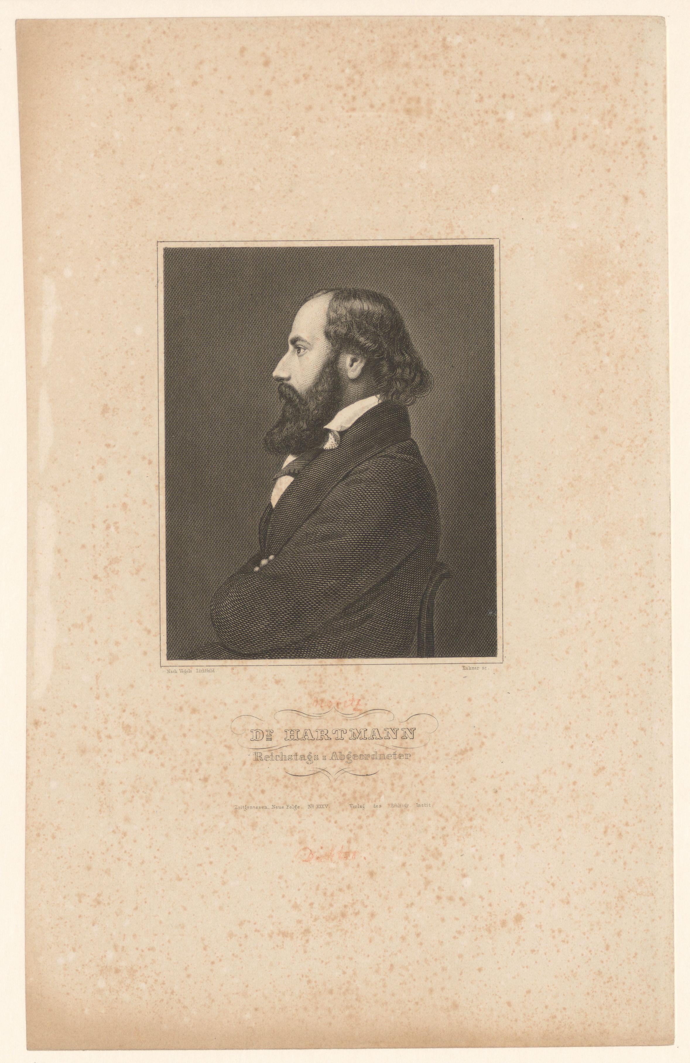 Portret van Moritz Hartmann