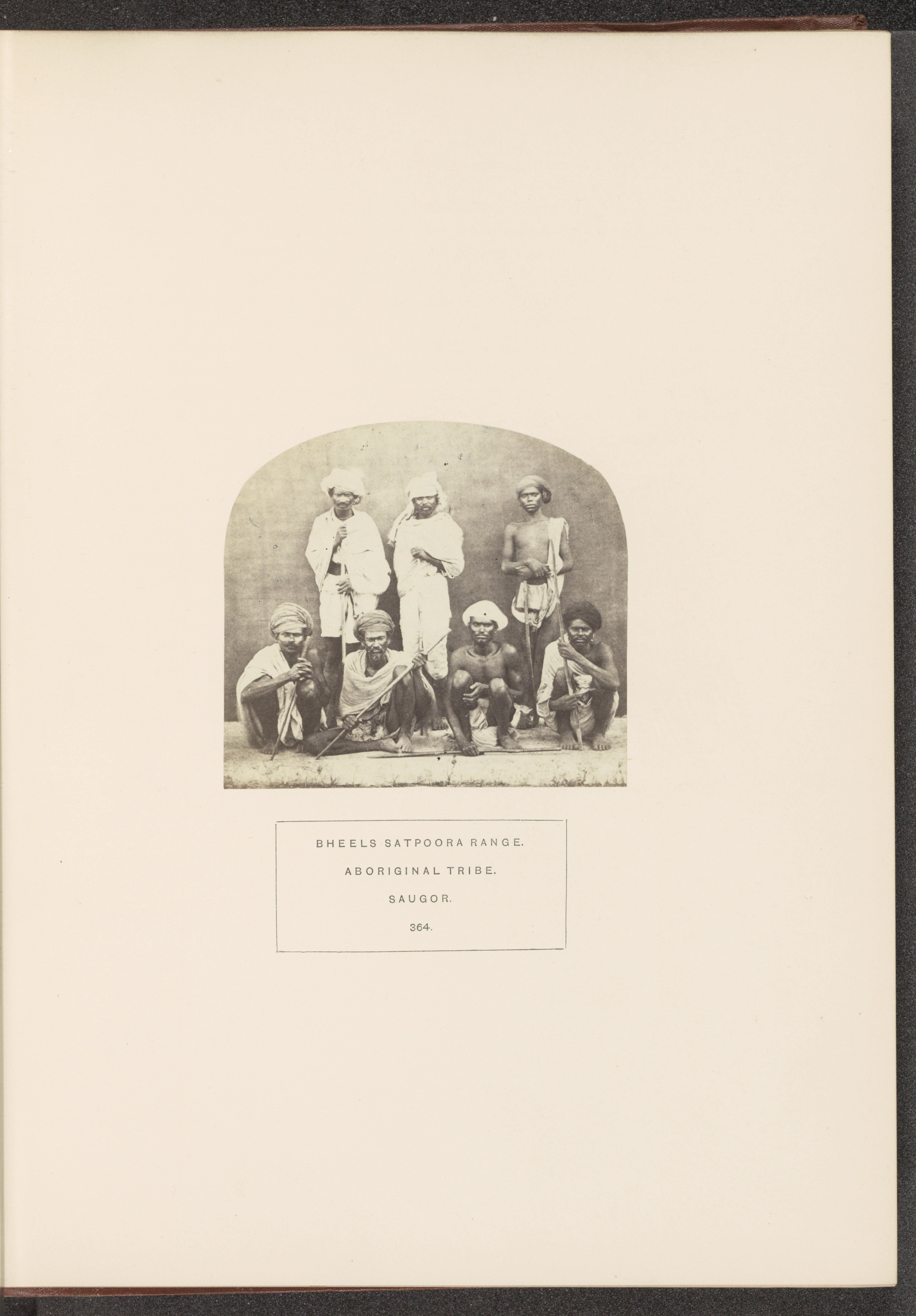 Portrait of a group of people from the Bhil tribe of the Satpura mountains, Sagar, Madhya Pradesh, India