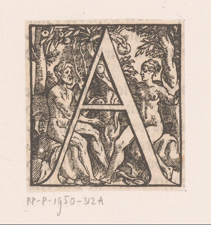 Letter A en de zondeval
