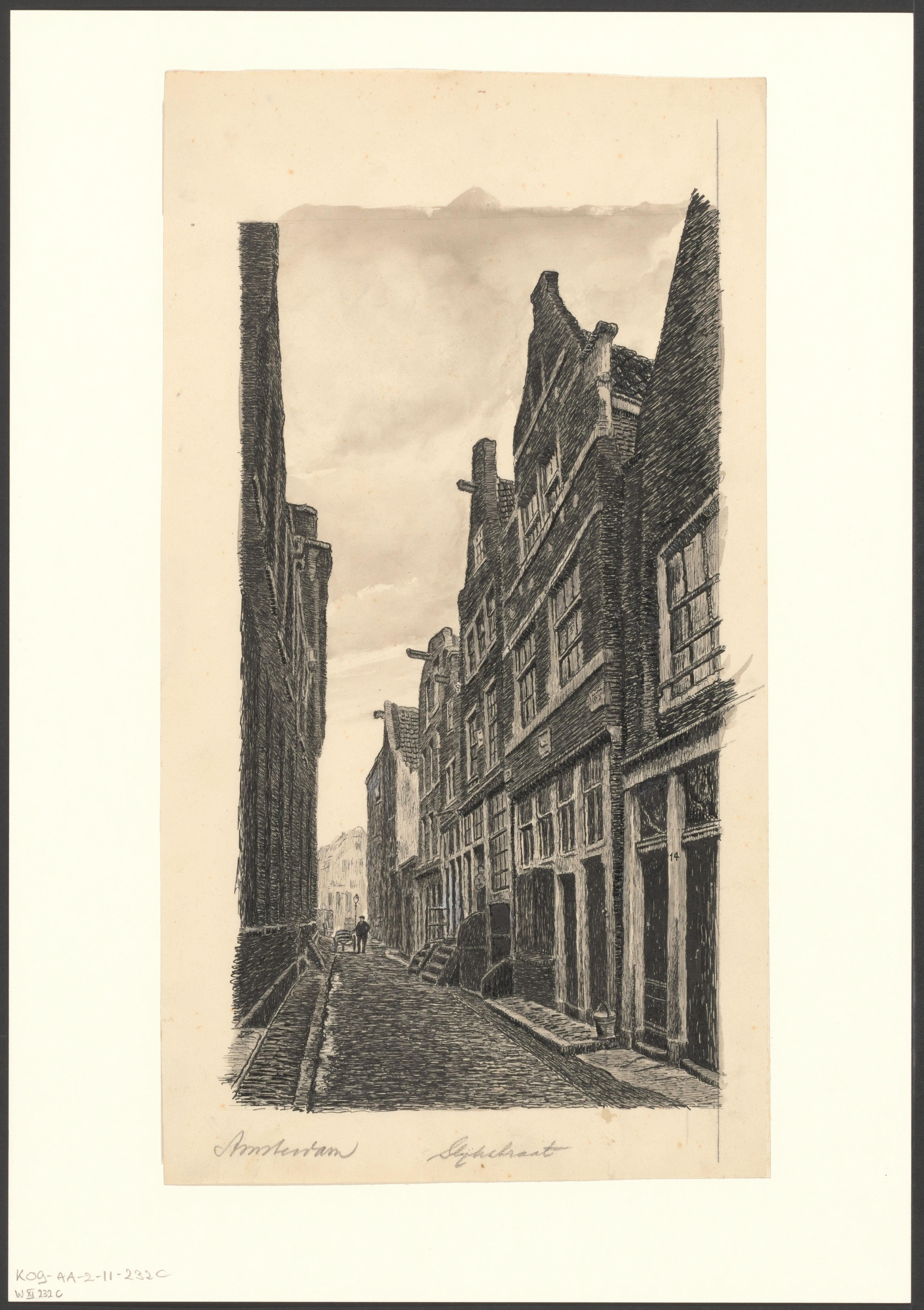 Gezicht op de Slijkstraat