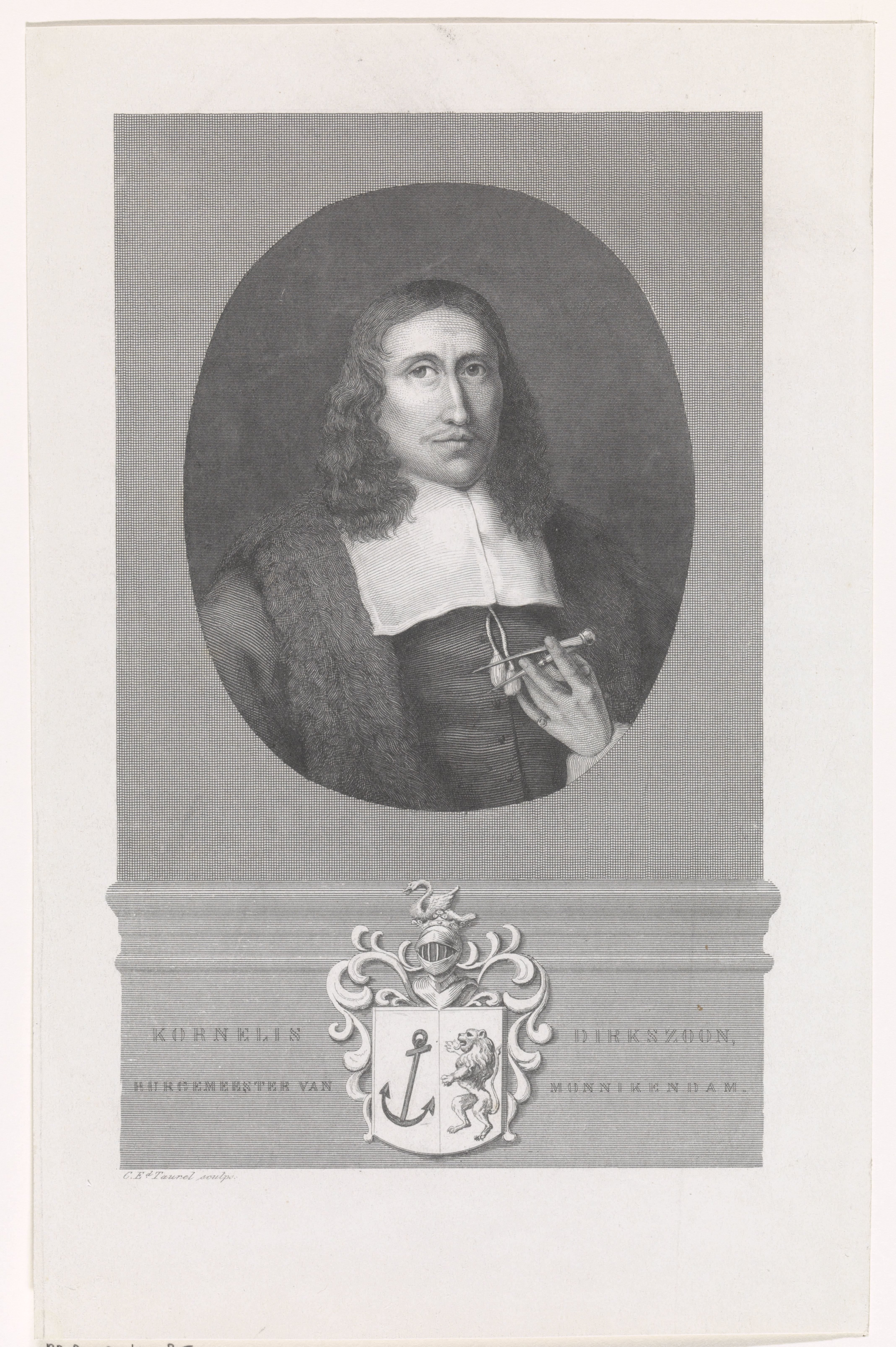 Portret van de burgmeester te Monnickendam Cornelis Dirksz