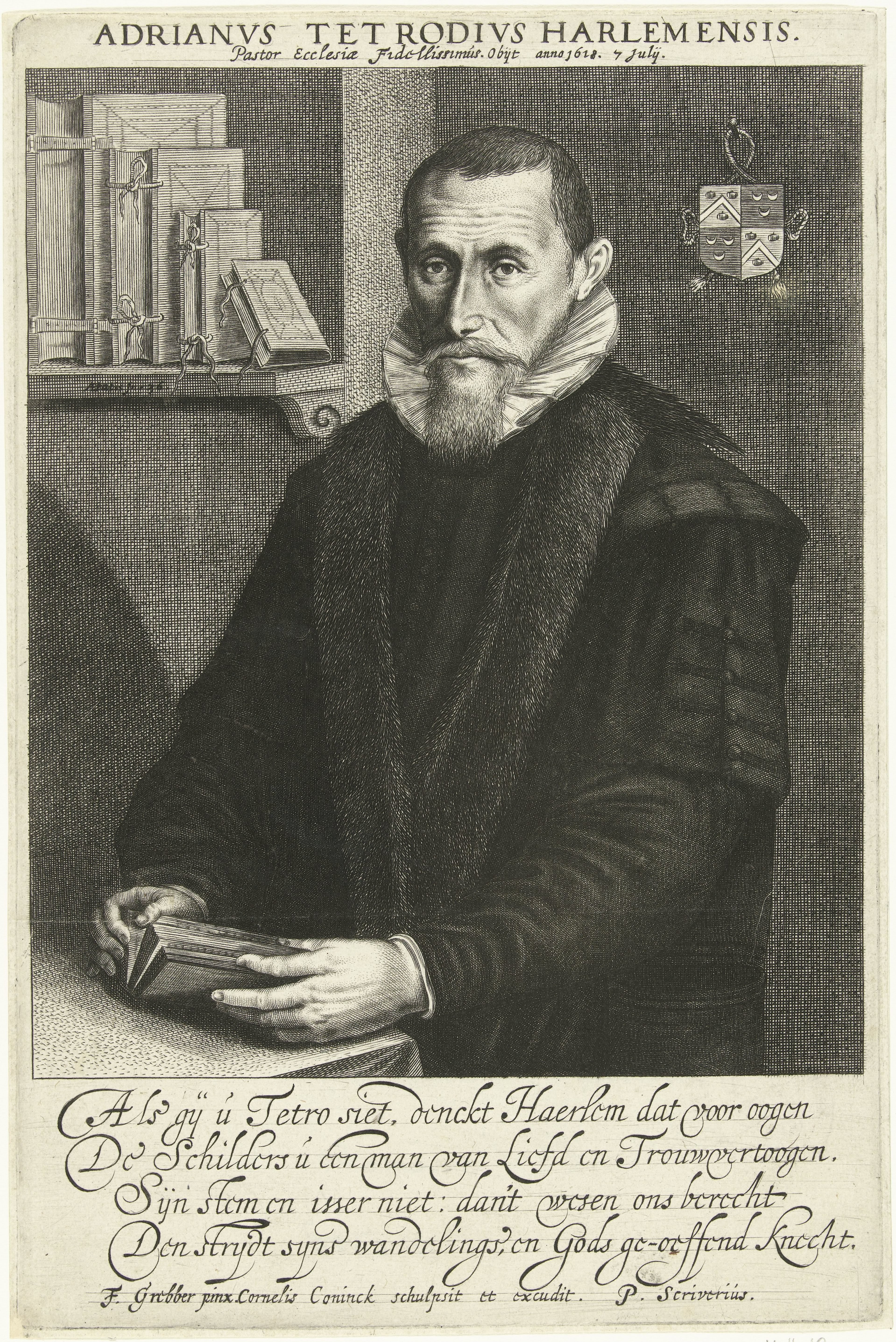 Portret van Adriaen van Tetrode op 36-jarige leeftijd