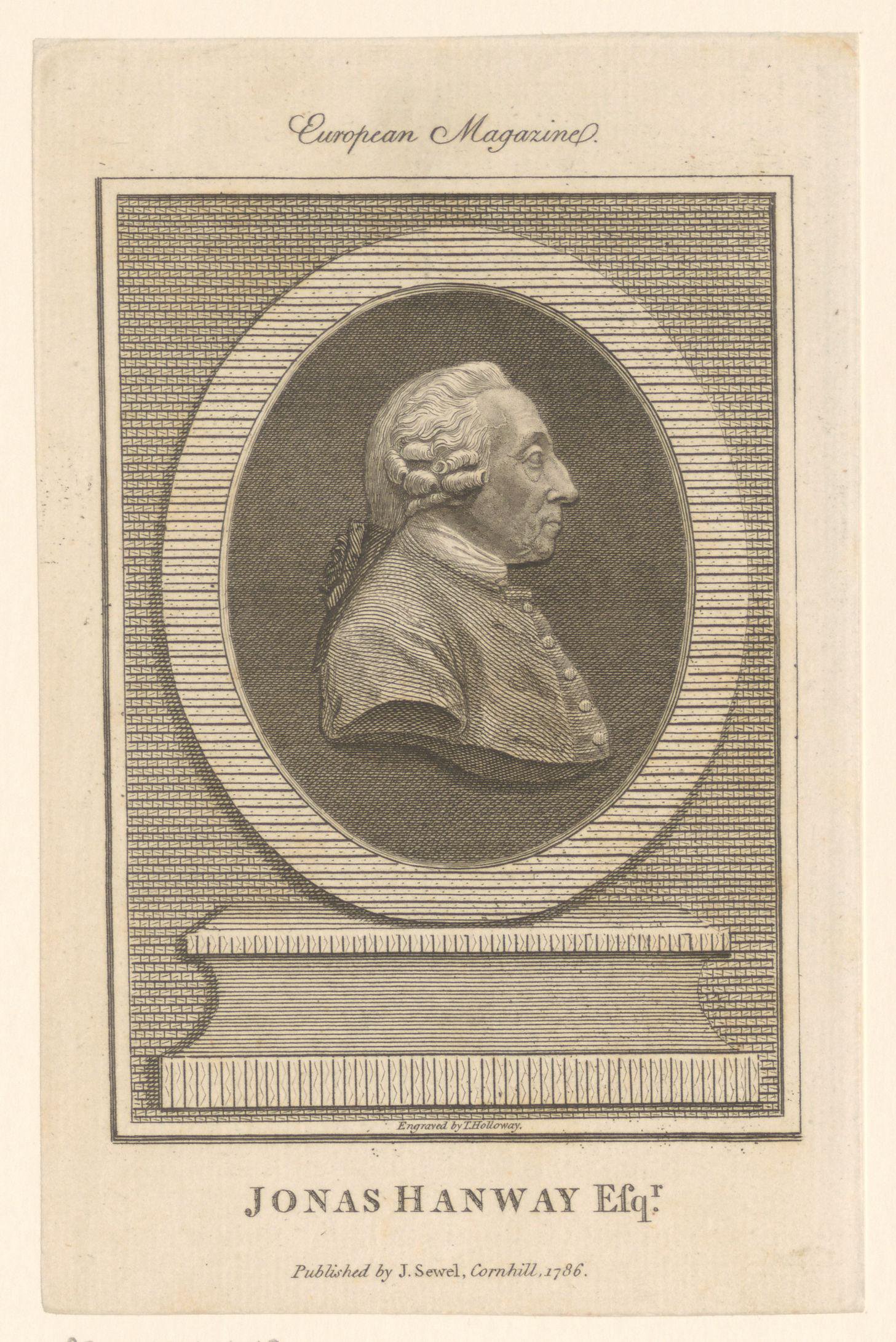 Portret van Jonas Hanway