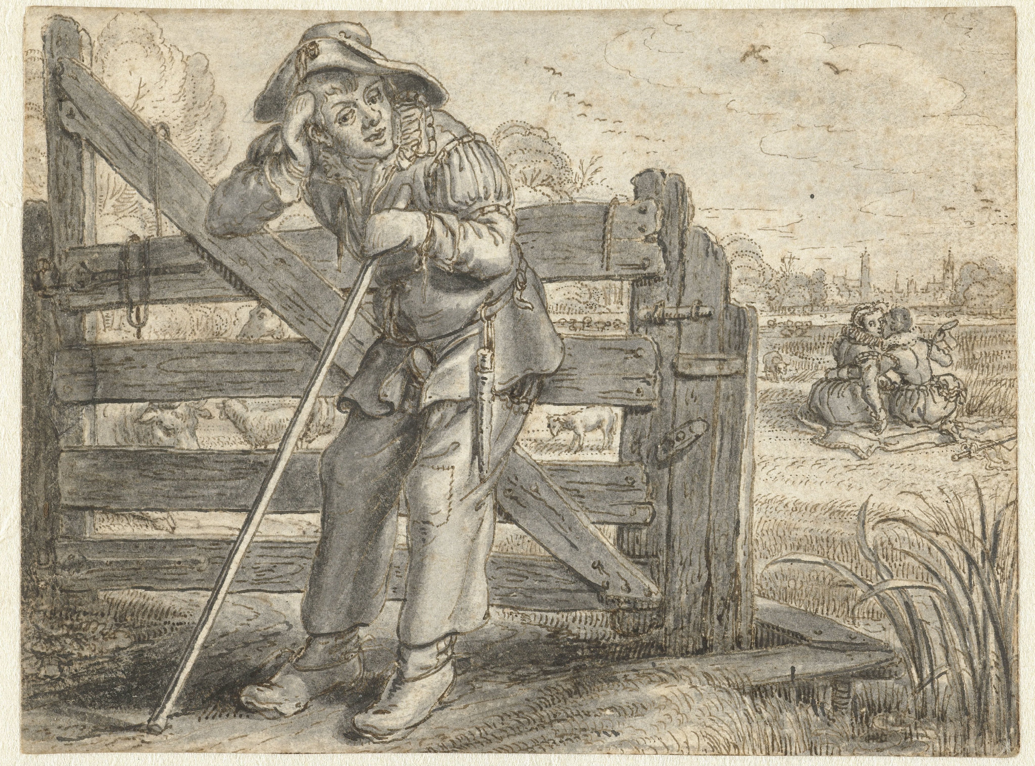 The Crazed Amour of Fat Leendert and Lijsje Teunis, with Joncker Maerten