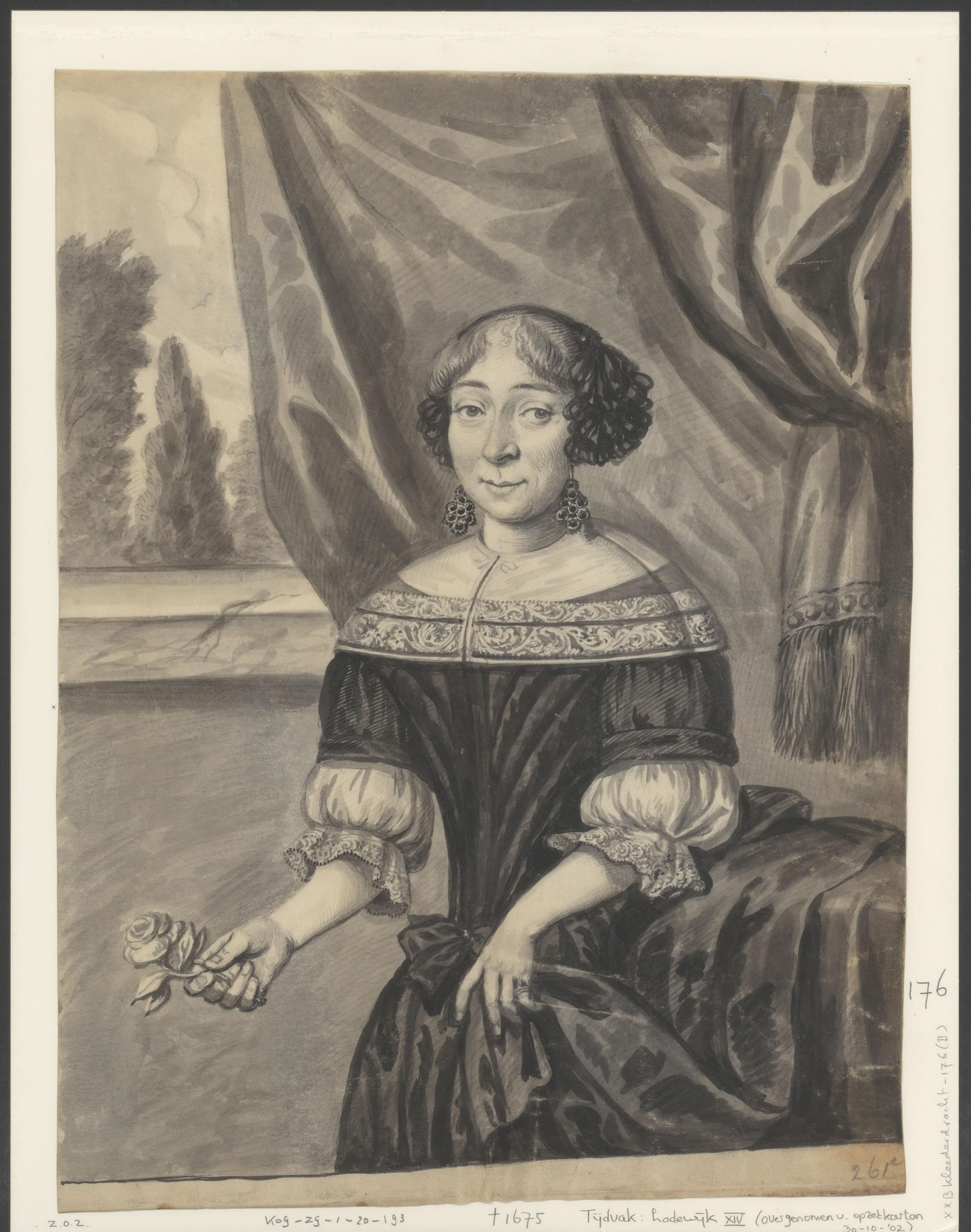 Portret van een onbekende vrouw