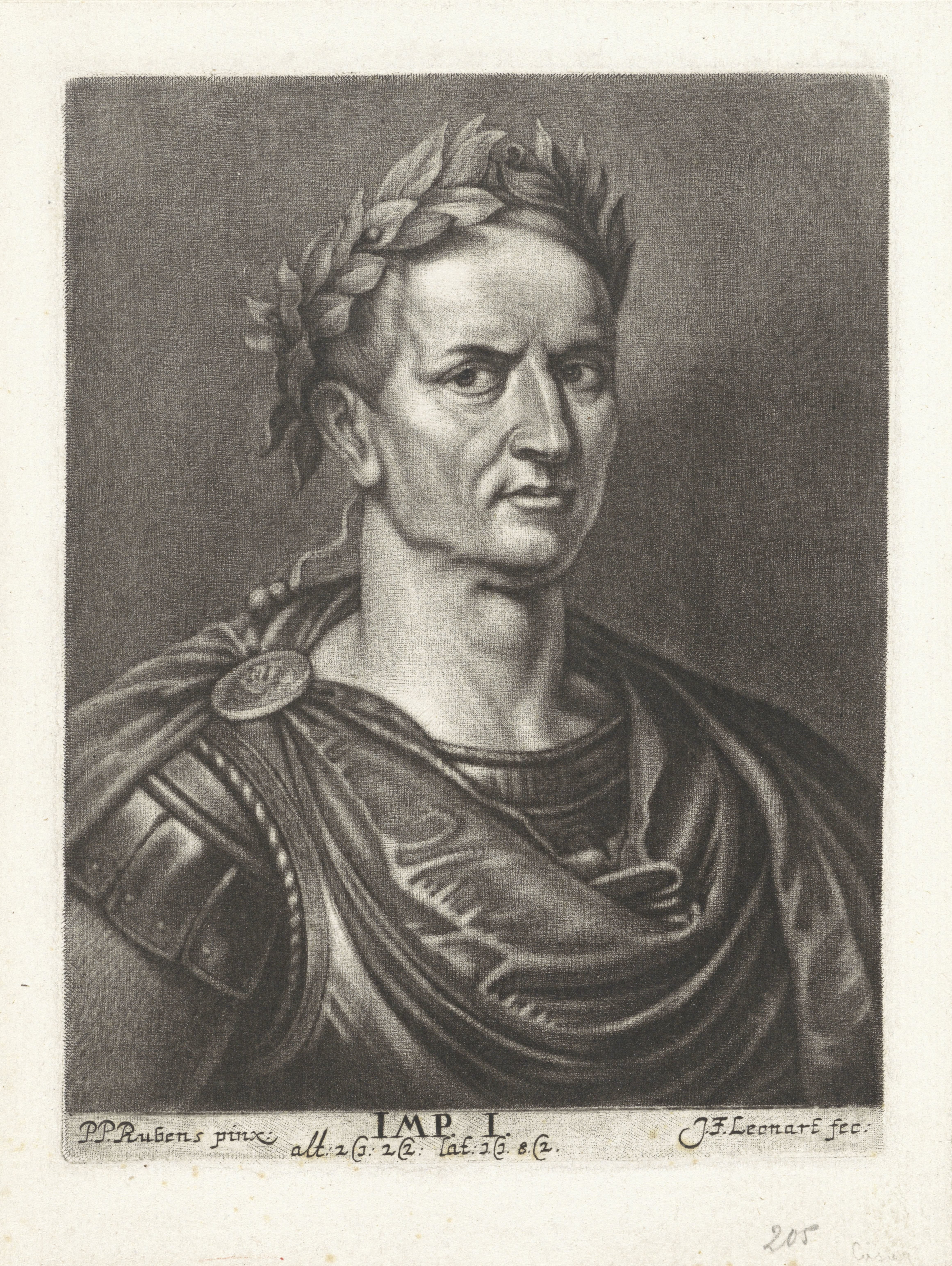 Portret van keizer Julius Caesar