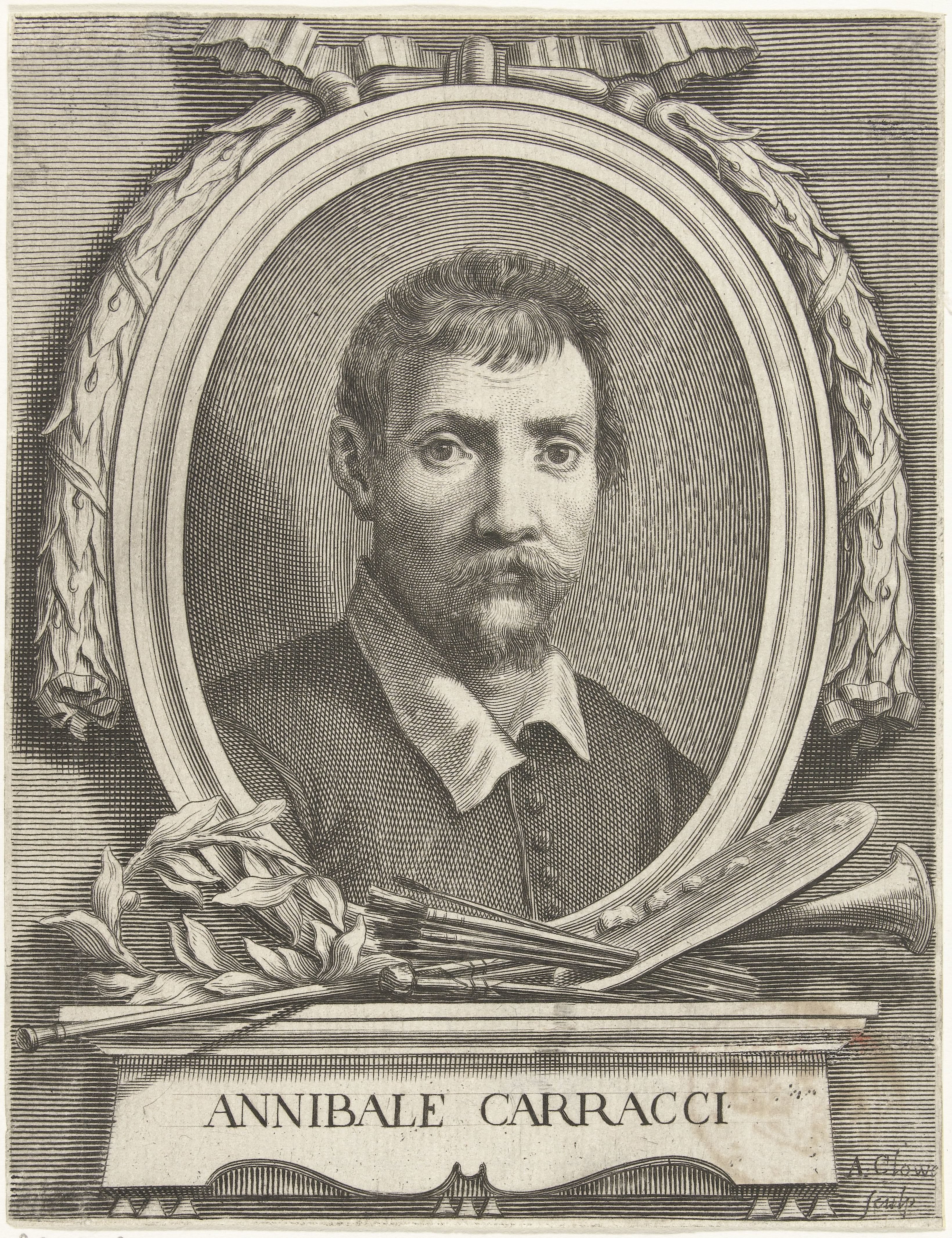 Portret van Annibale Carracci