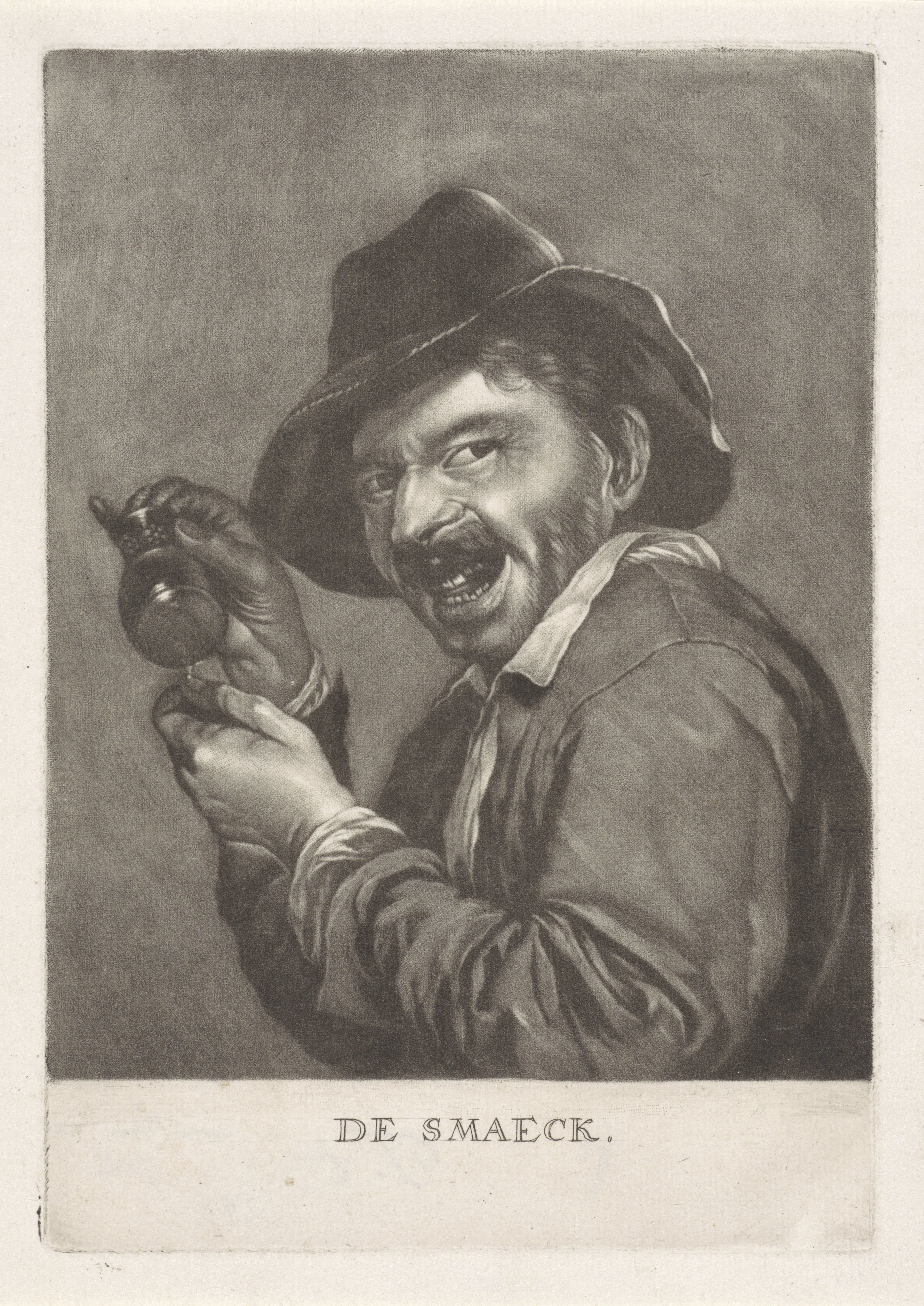 Man met een leeg glas (de Smaak)