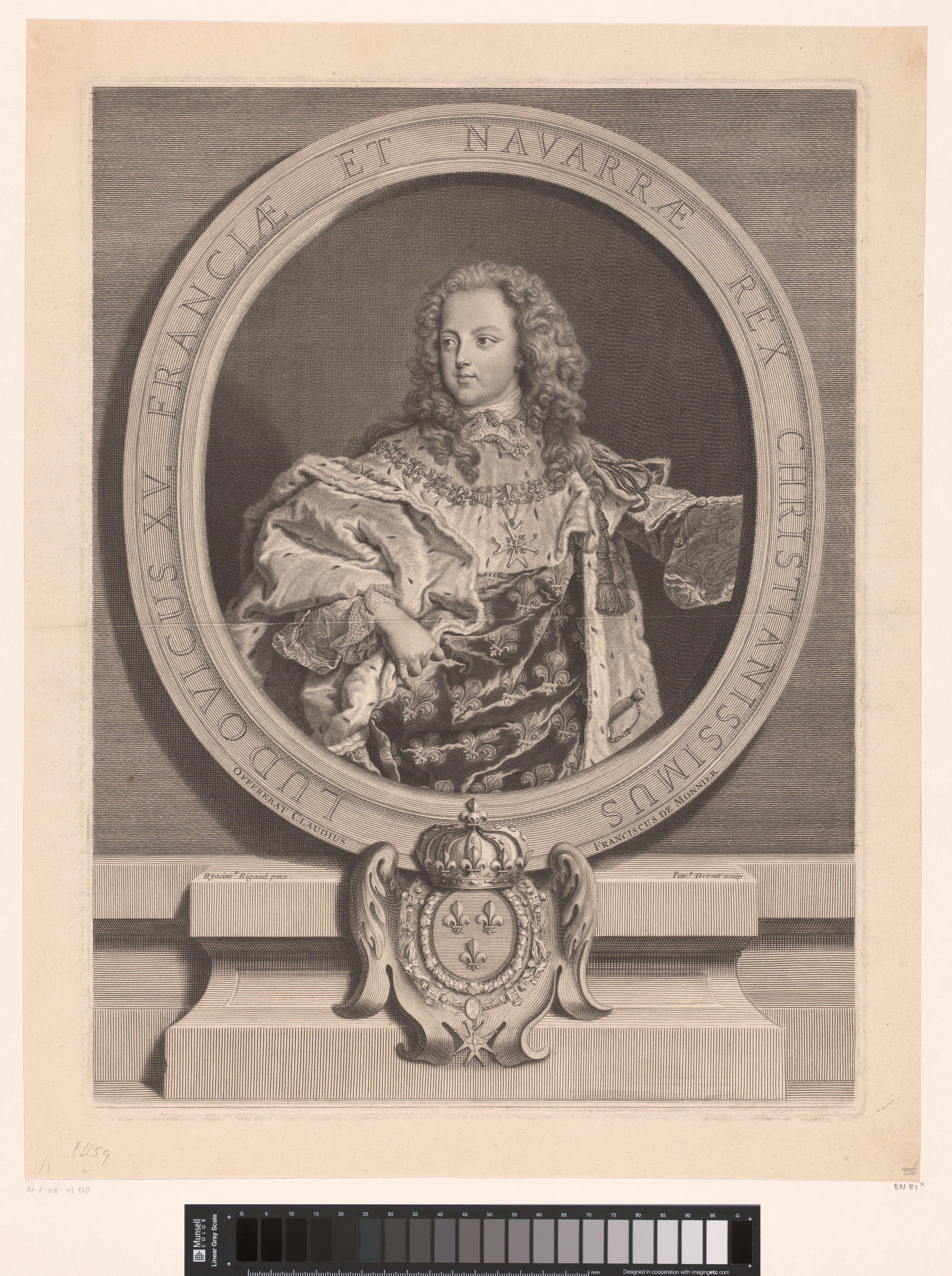 Portret van Lodewijk XV