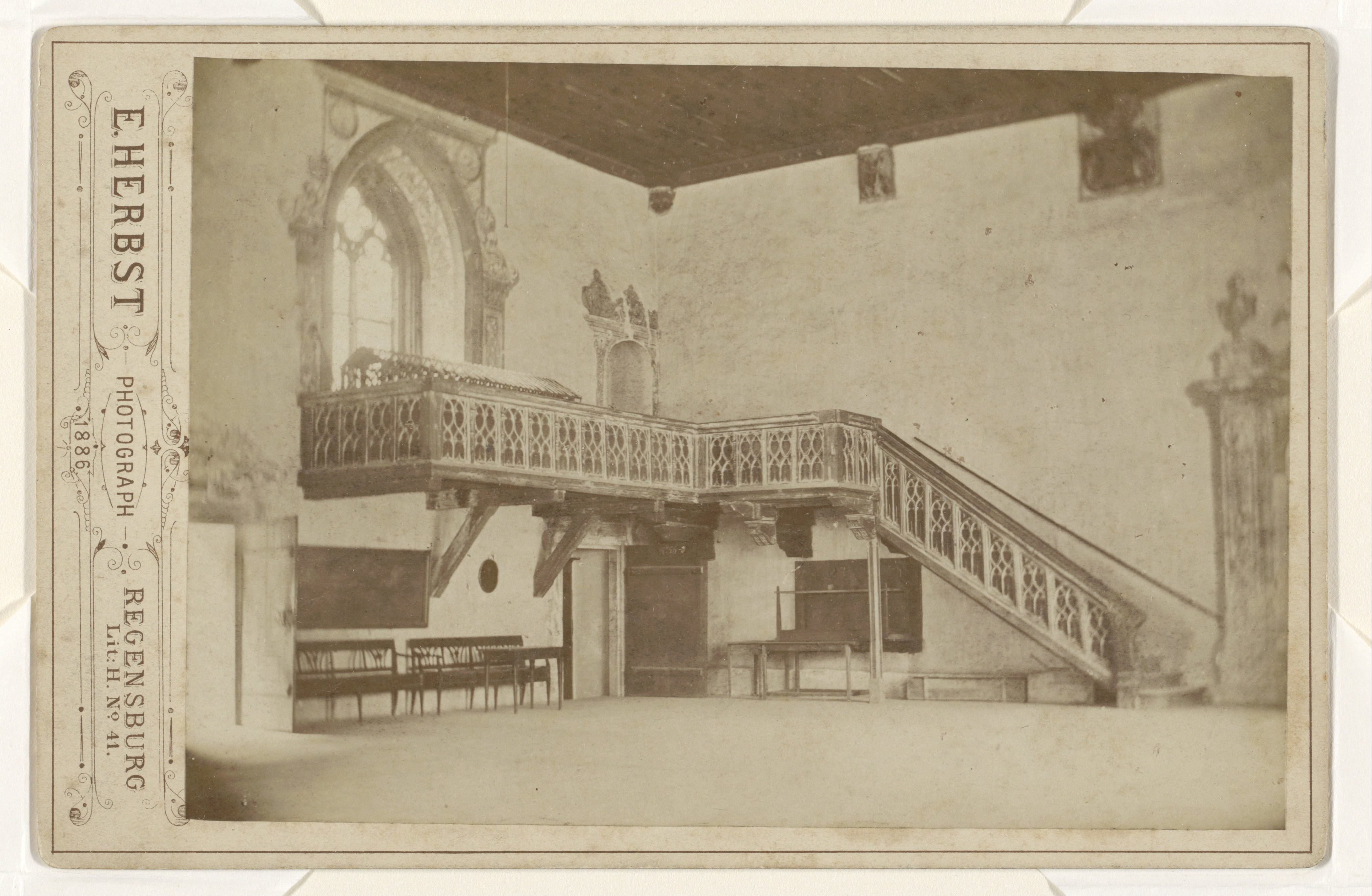 Zaal in het stadhuis van Regensburg