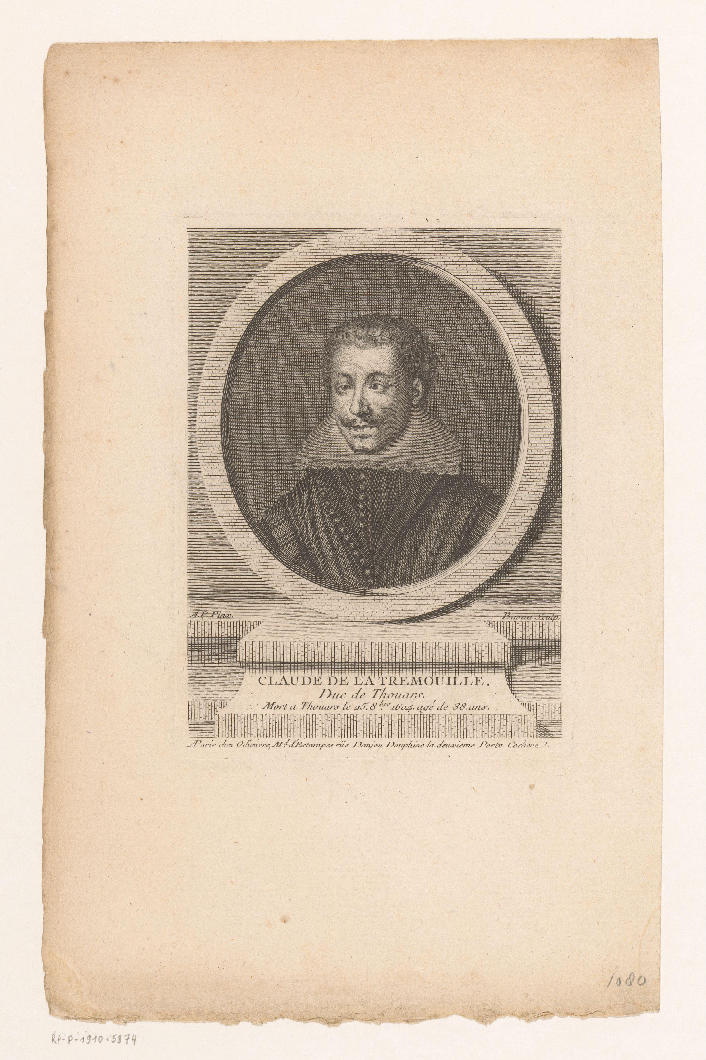 Portret van Claude de La Trémoille