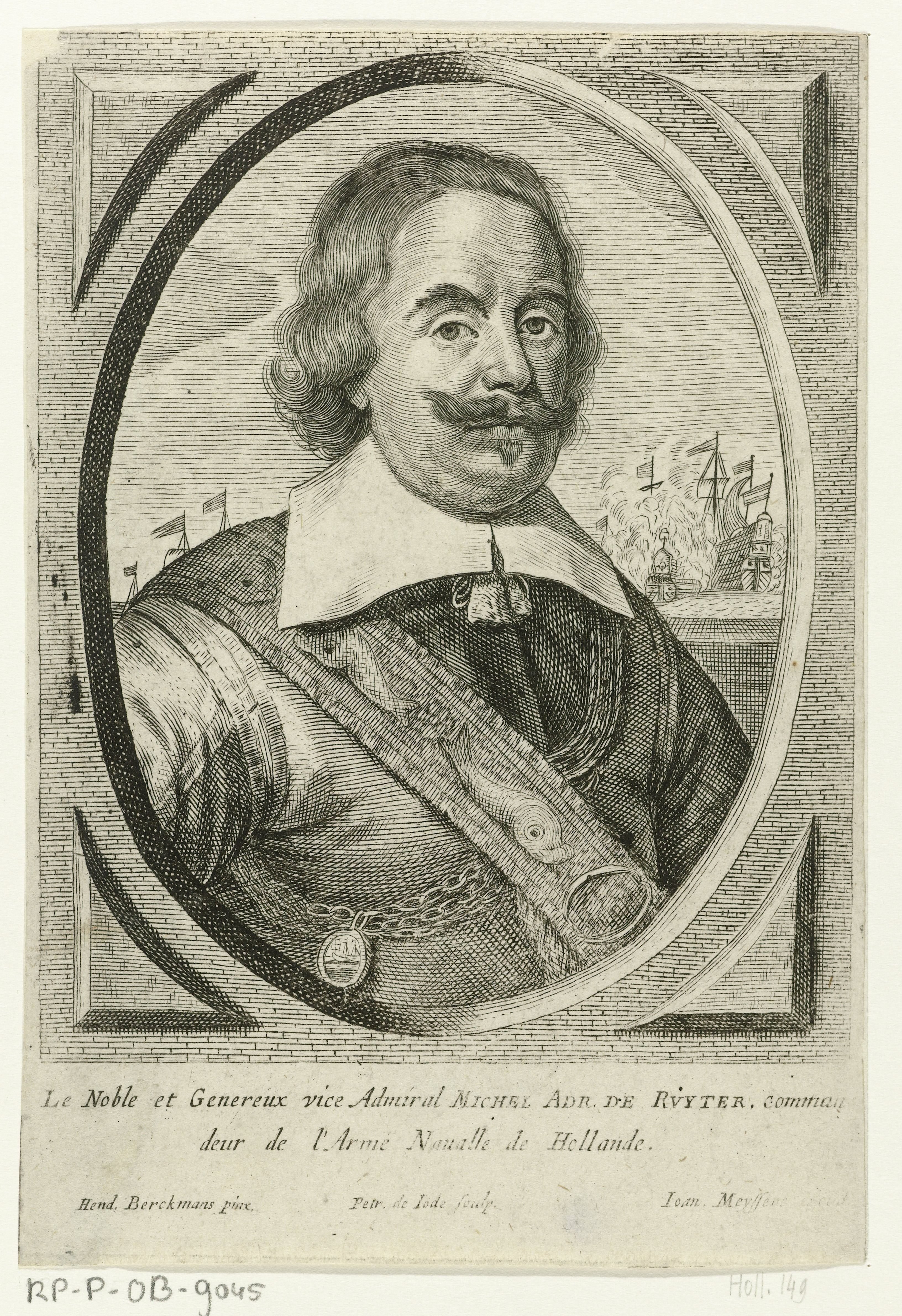 Portret van admiraal Michiel Adriaenszoon de Ruyter