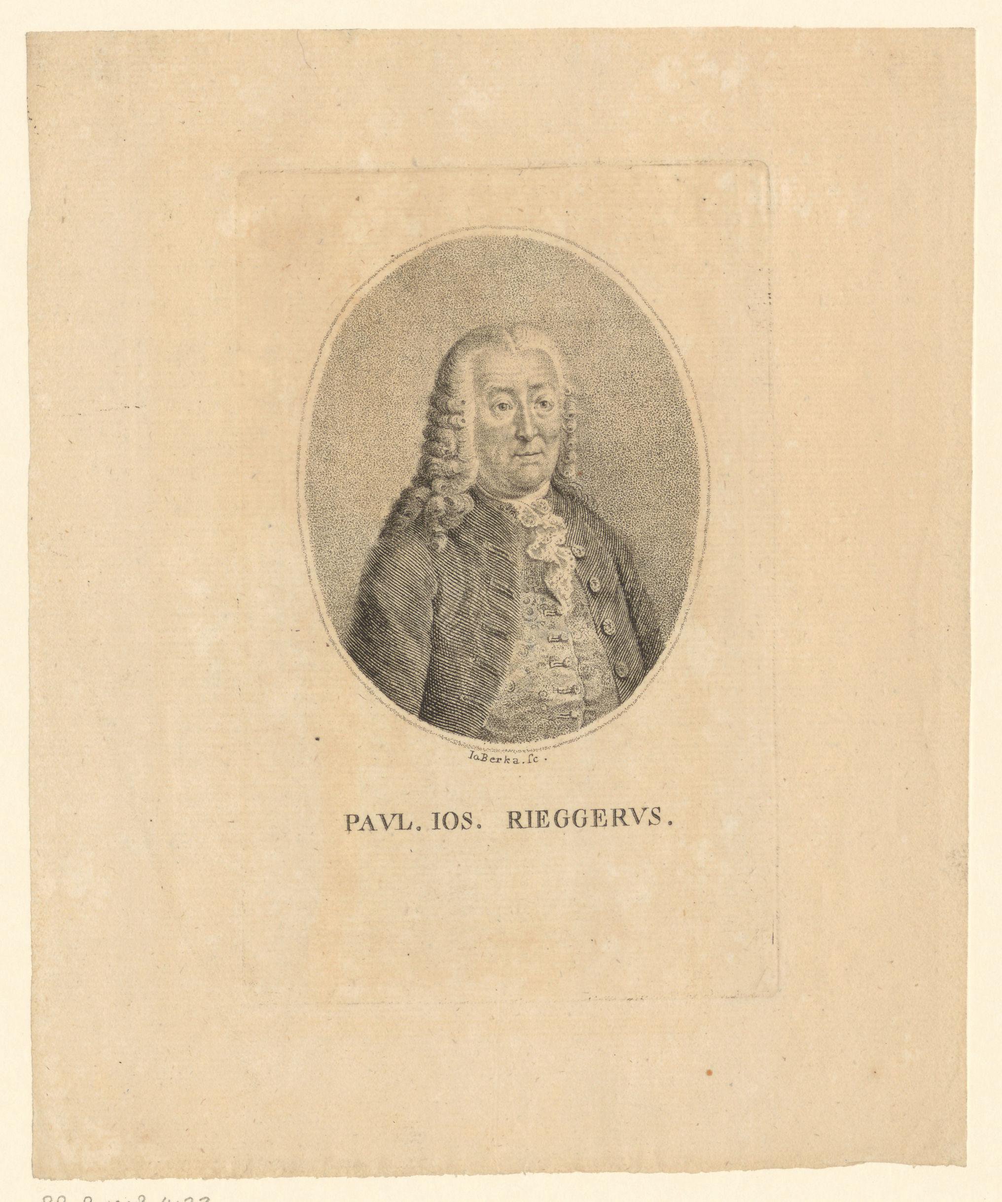 Portret van Paul Joseph Riegger