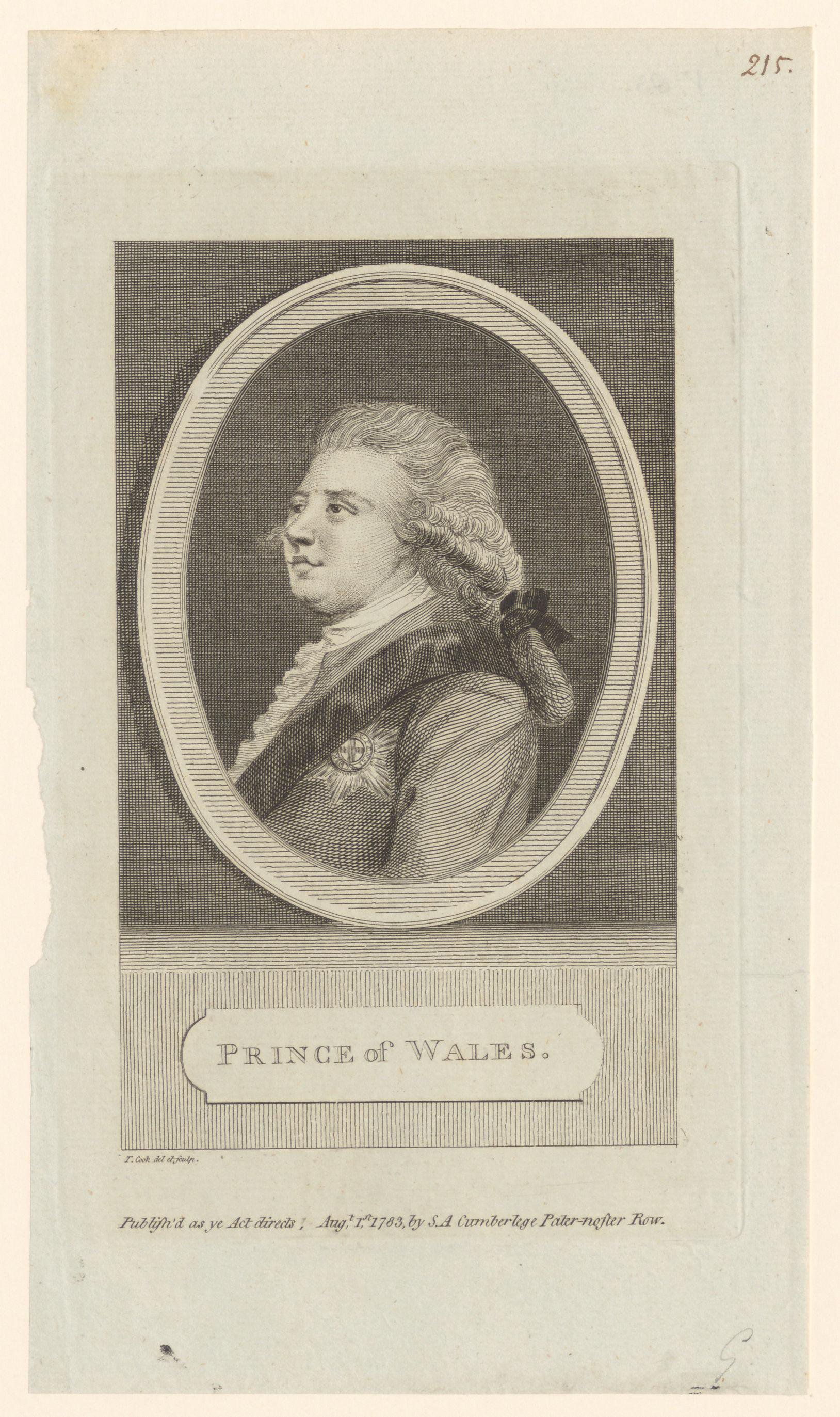 Portret van George IV, koning van het Verenigd Koninkrijk