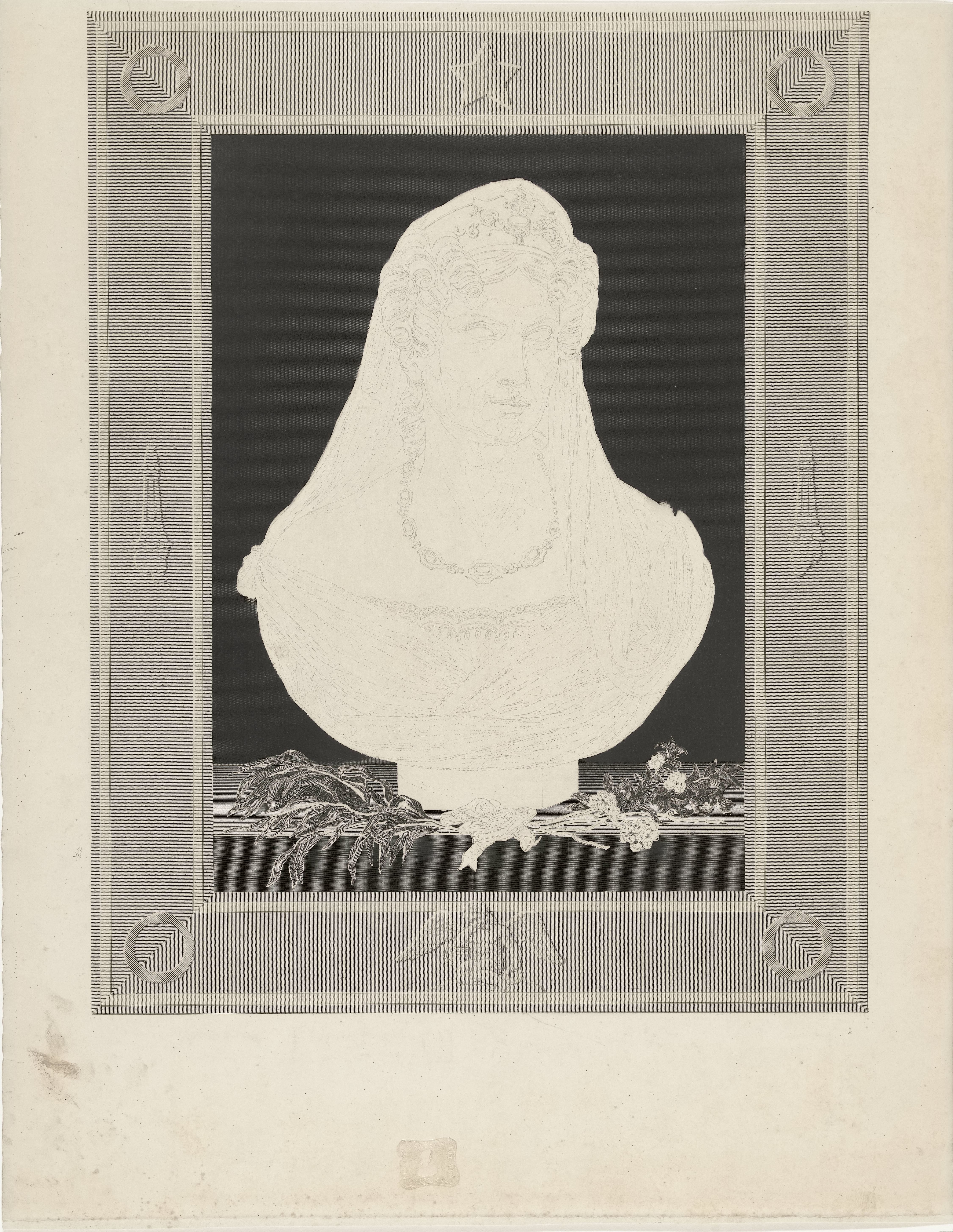 Buste van Wilhelmina van Pruisen