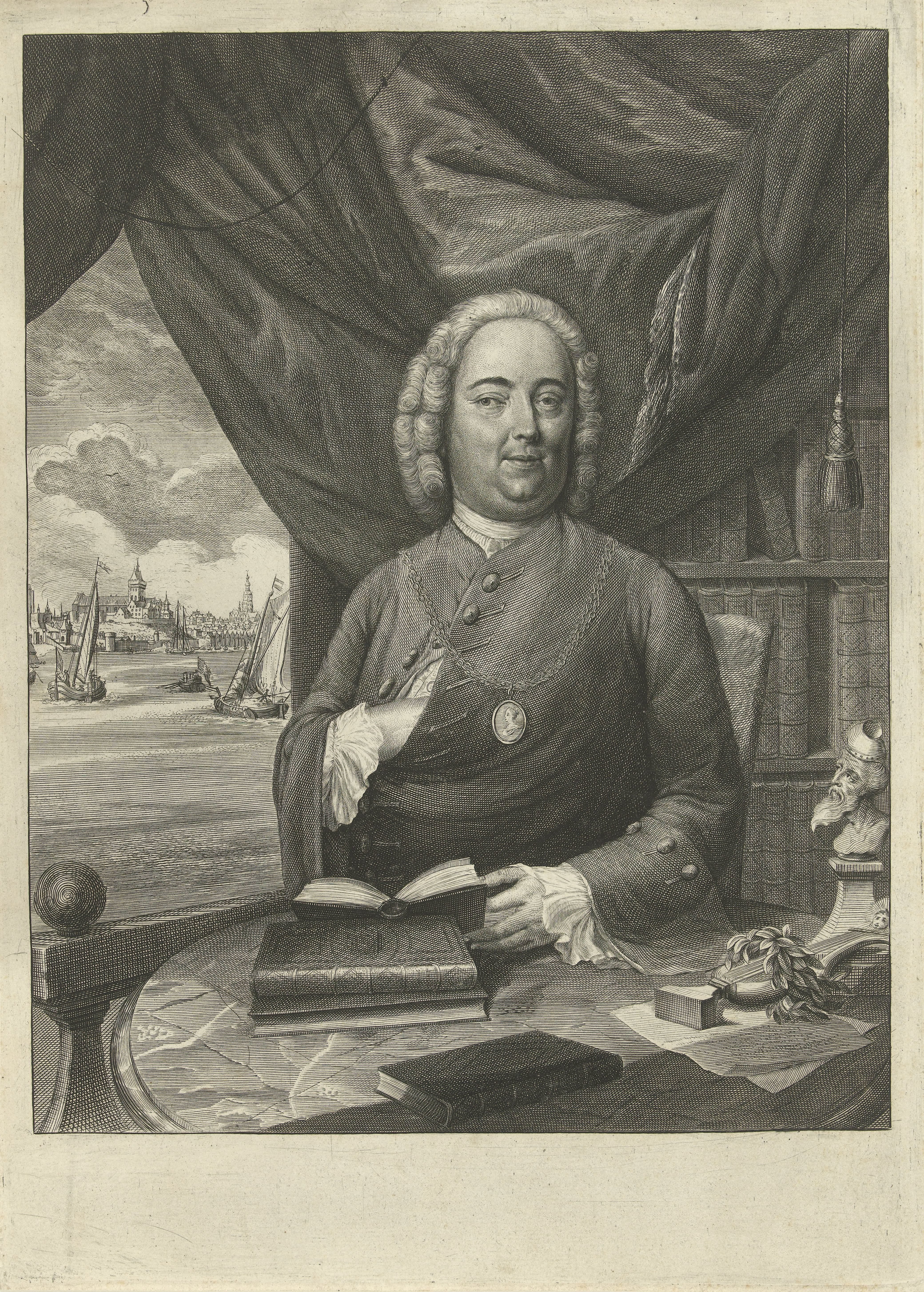 Portret van Hans Kasper Arkstée