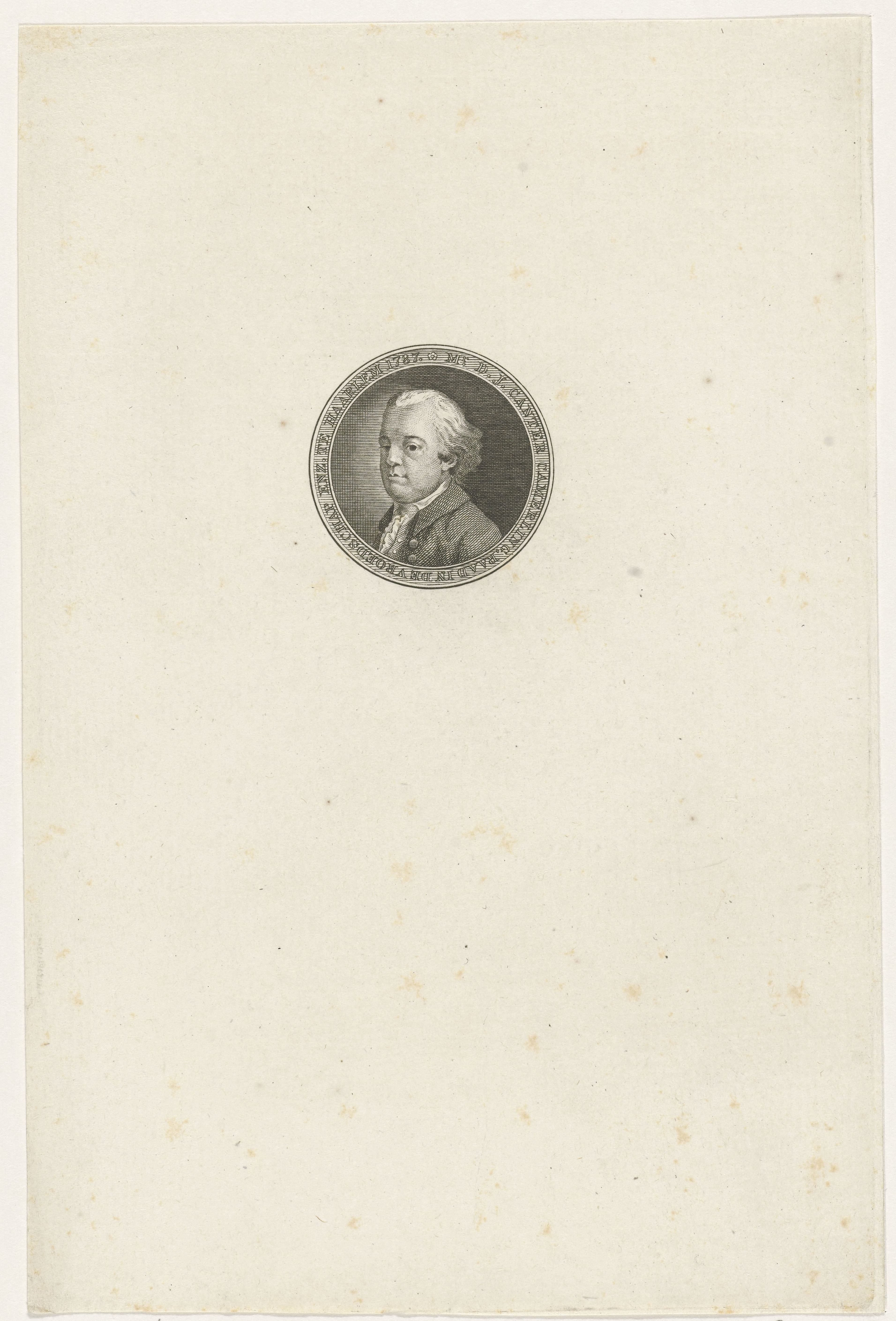 Portret van Daniël Jacobus Canter Camerling