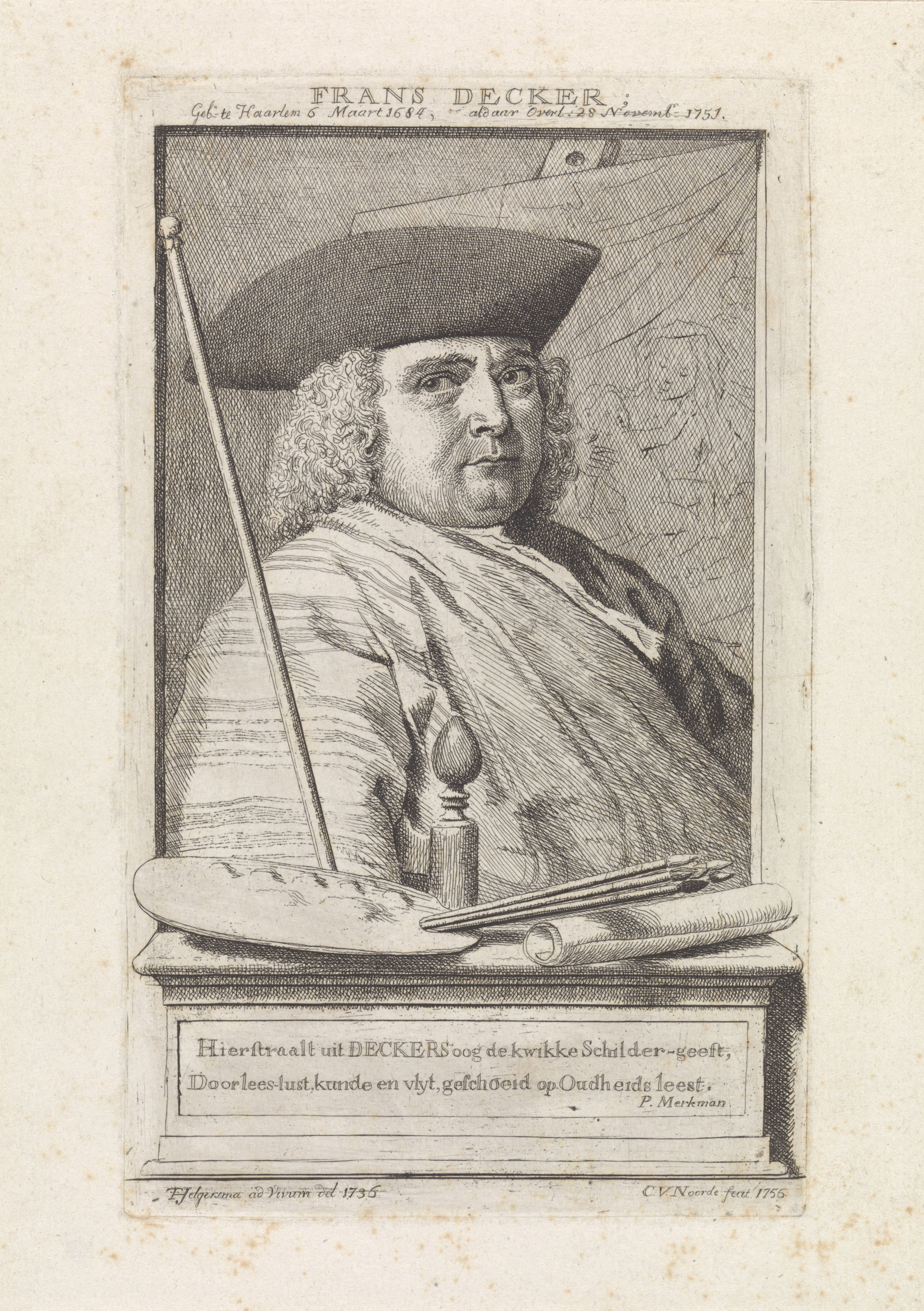 Portret van Frans Decker
