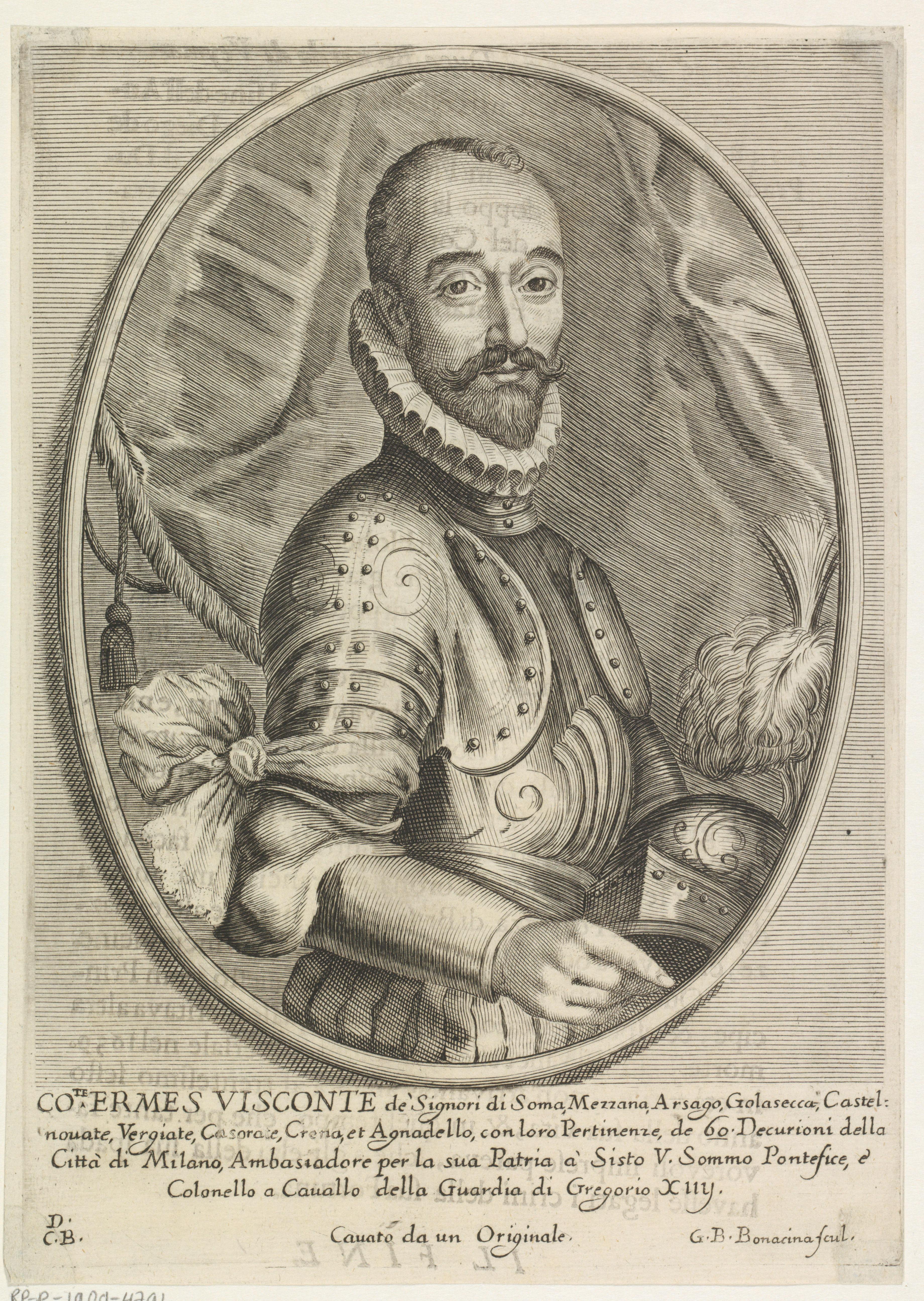 Portret van Ermes Visconti