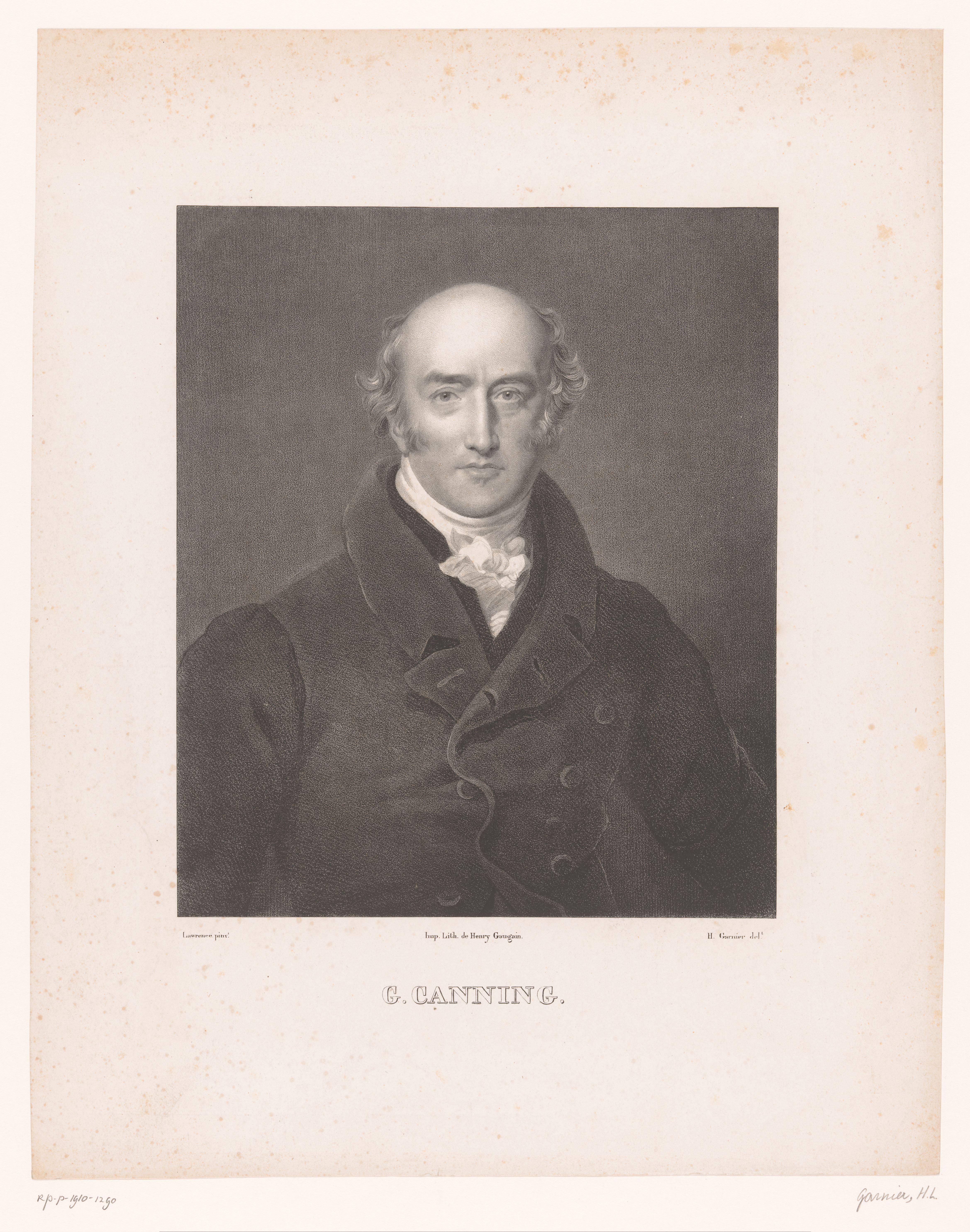 Portret van George Canning
