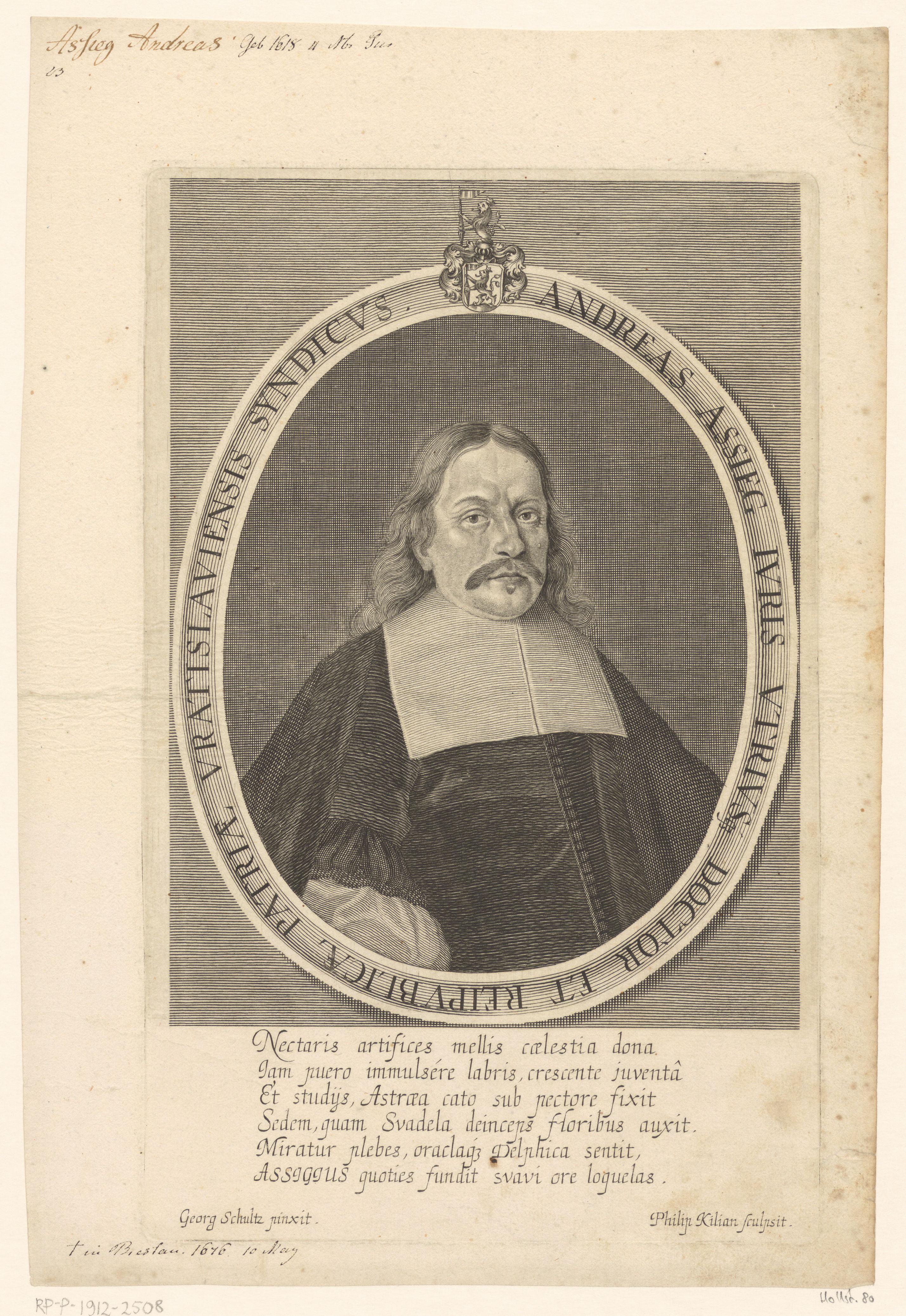 Portret van Andreas Assieg