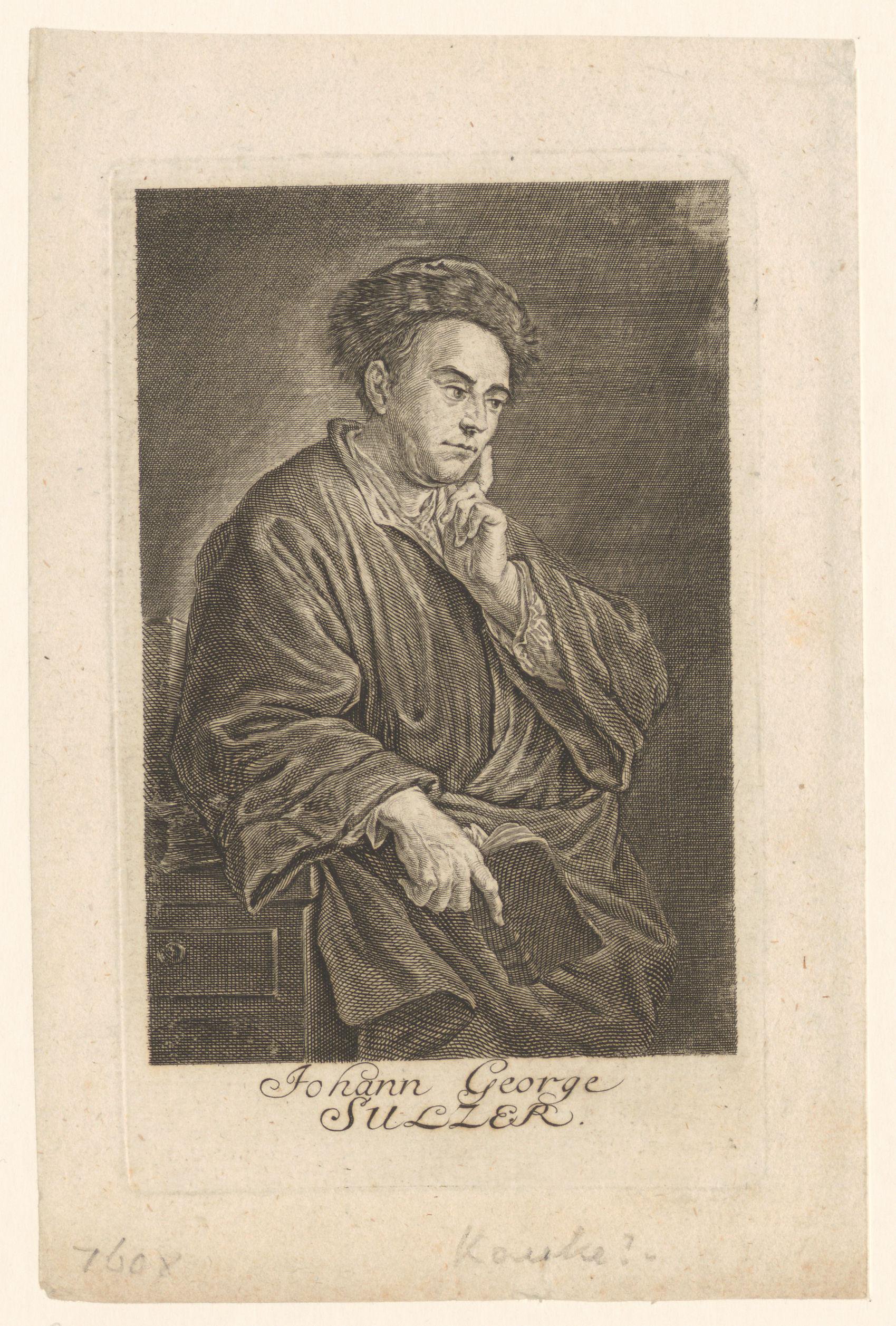 Portret van Johann George Sulzer