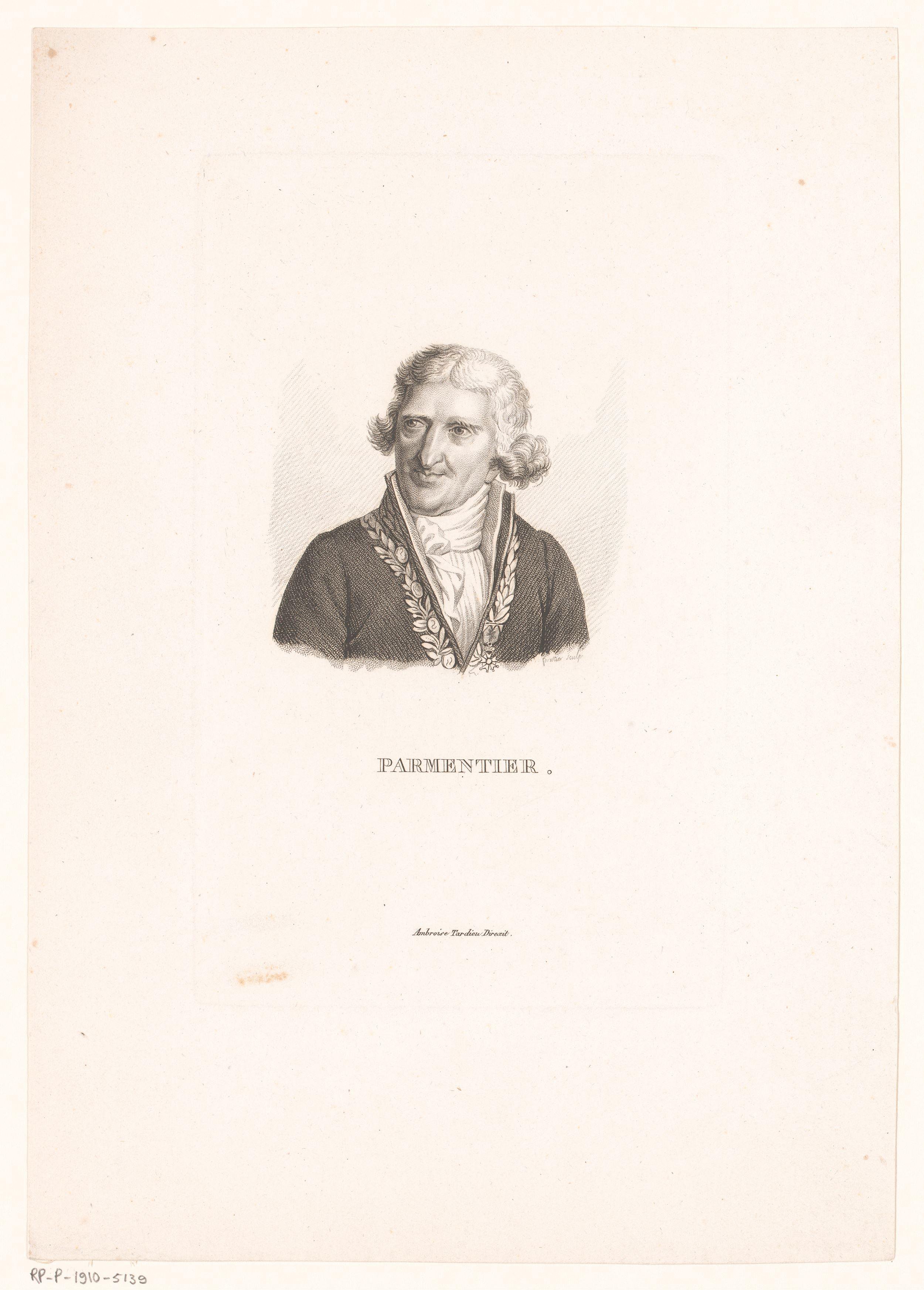 Portret van Antoine-Augustin Parmentier