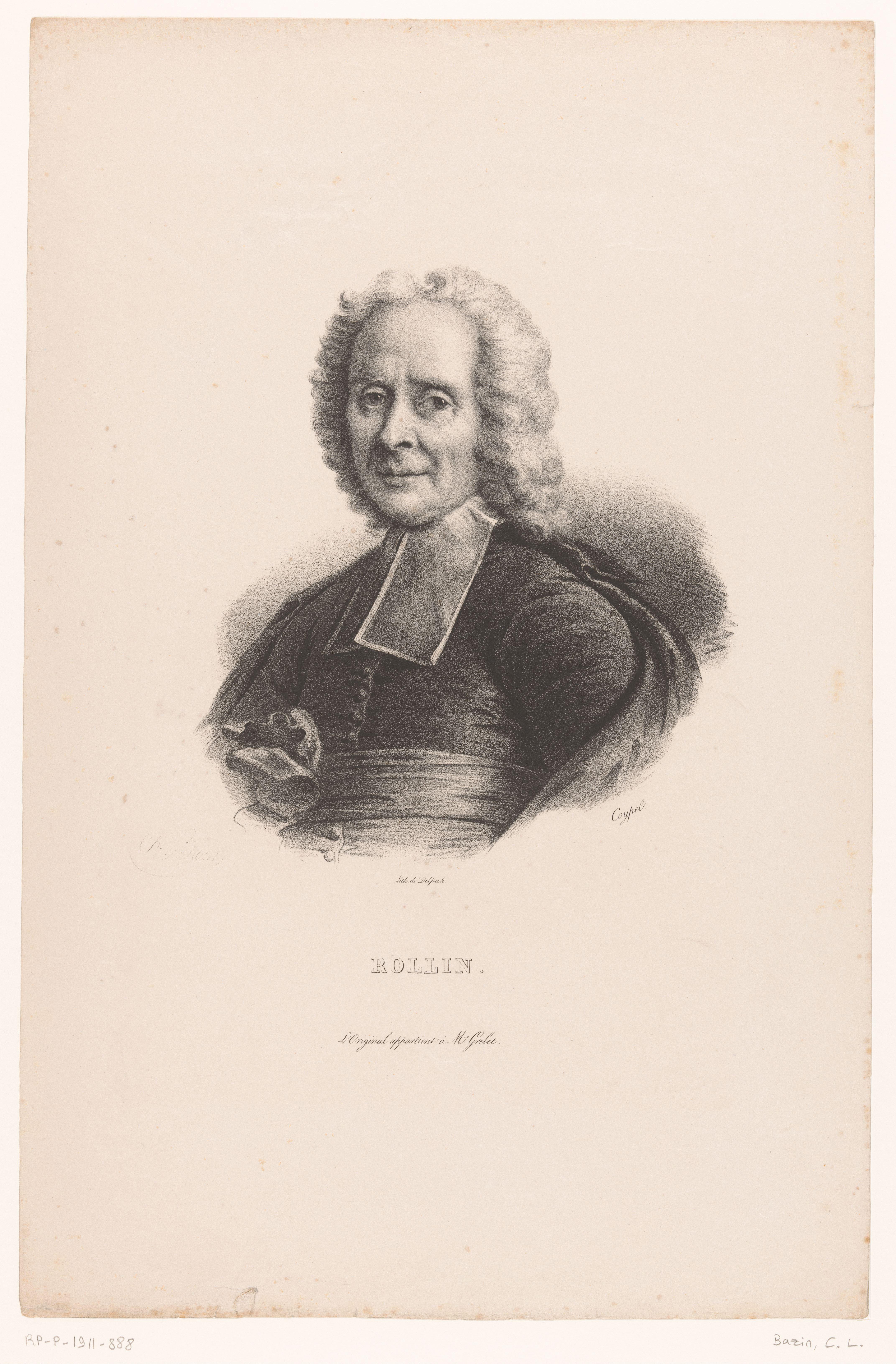Portret van de historicus Charles Rollin