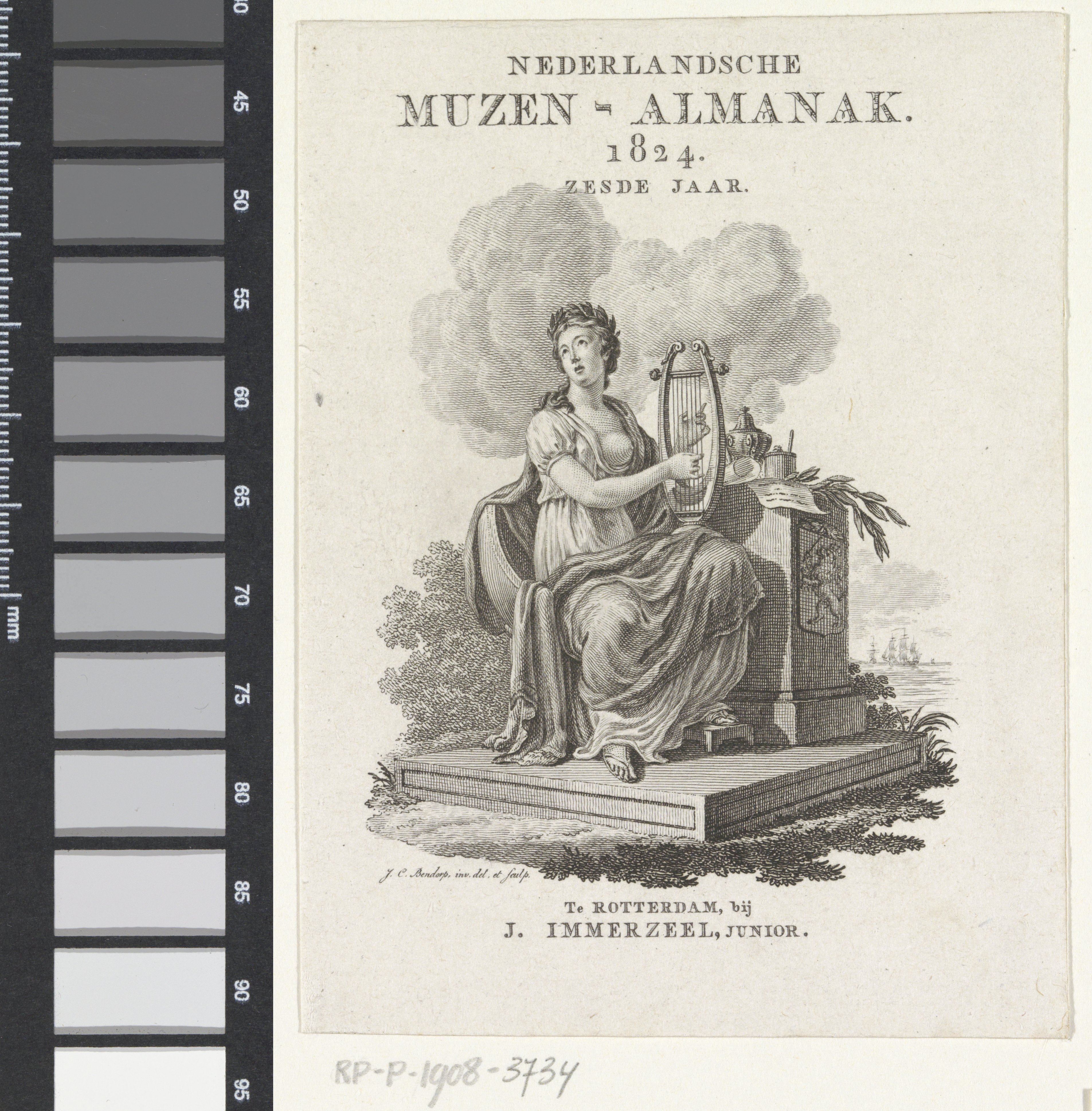 Titelpagina voor: Nederlandsche Muzen-Almanak 1824