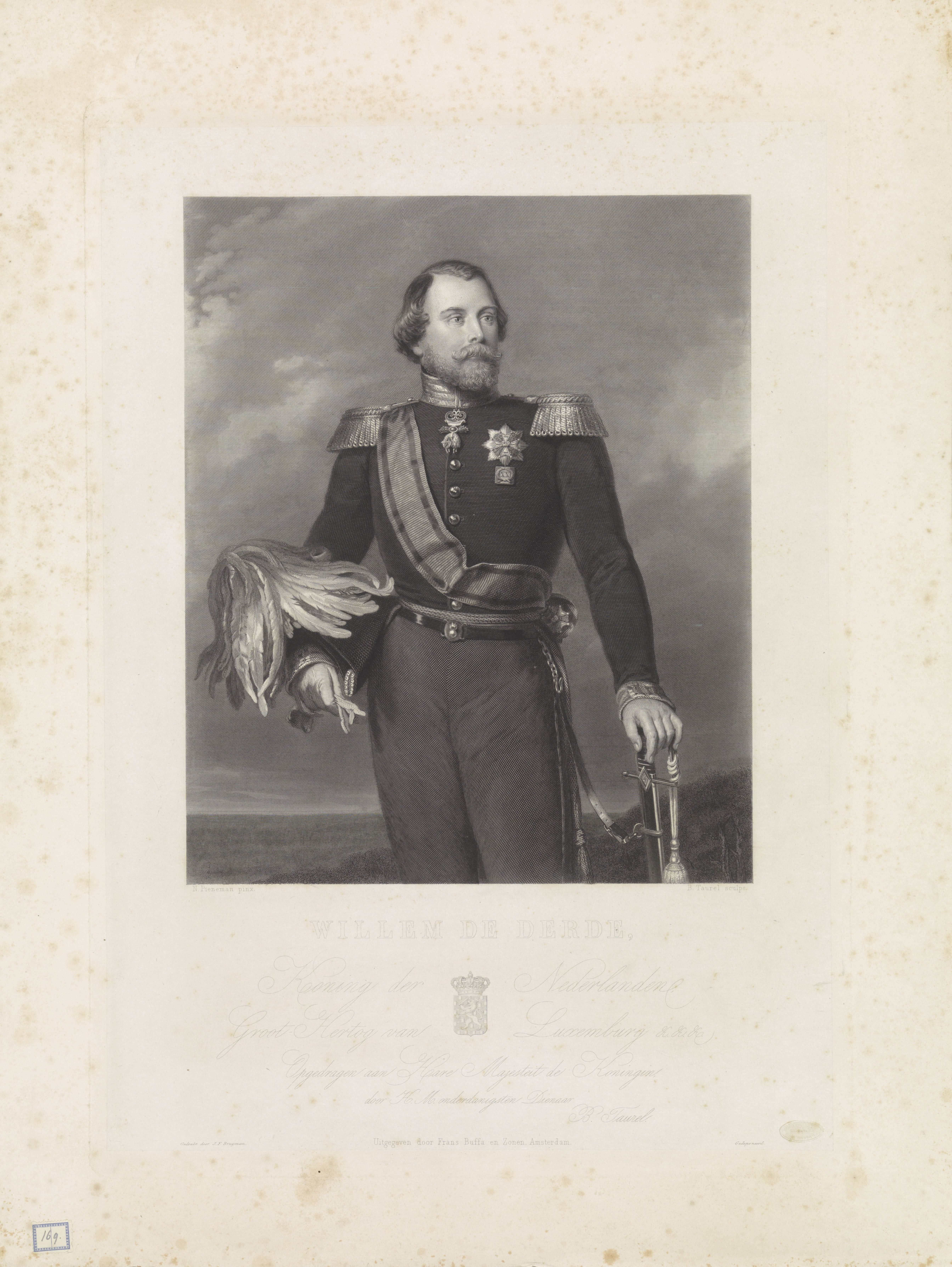 Portret van Willem III, koning der Nederlanden