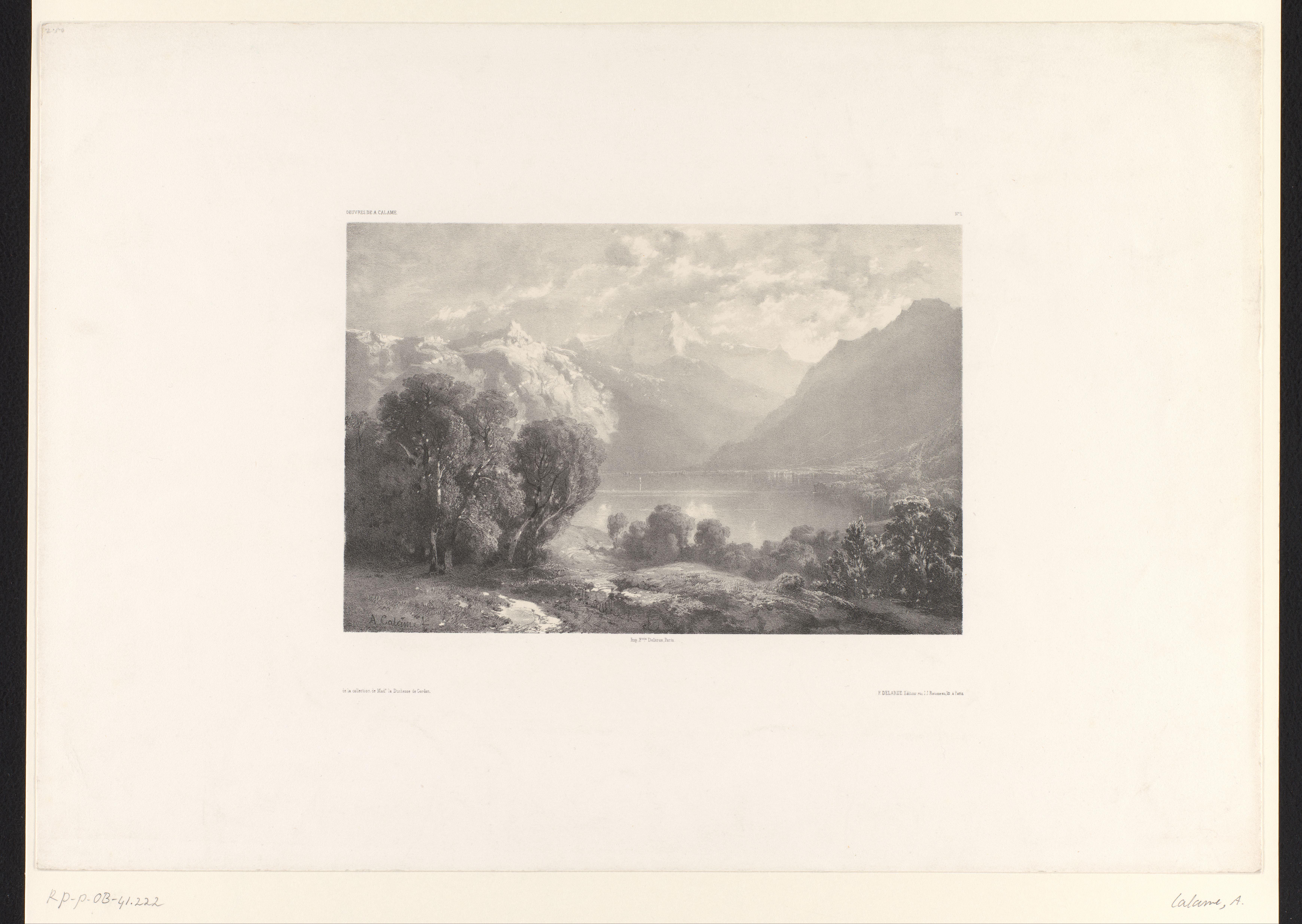 Berglandschap met meer