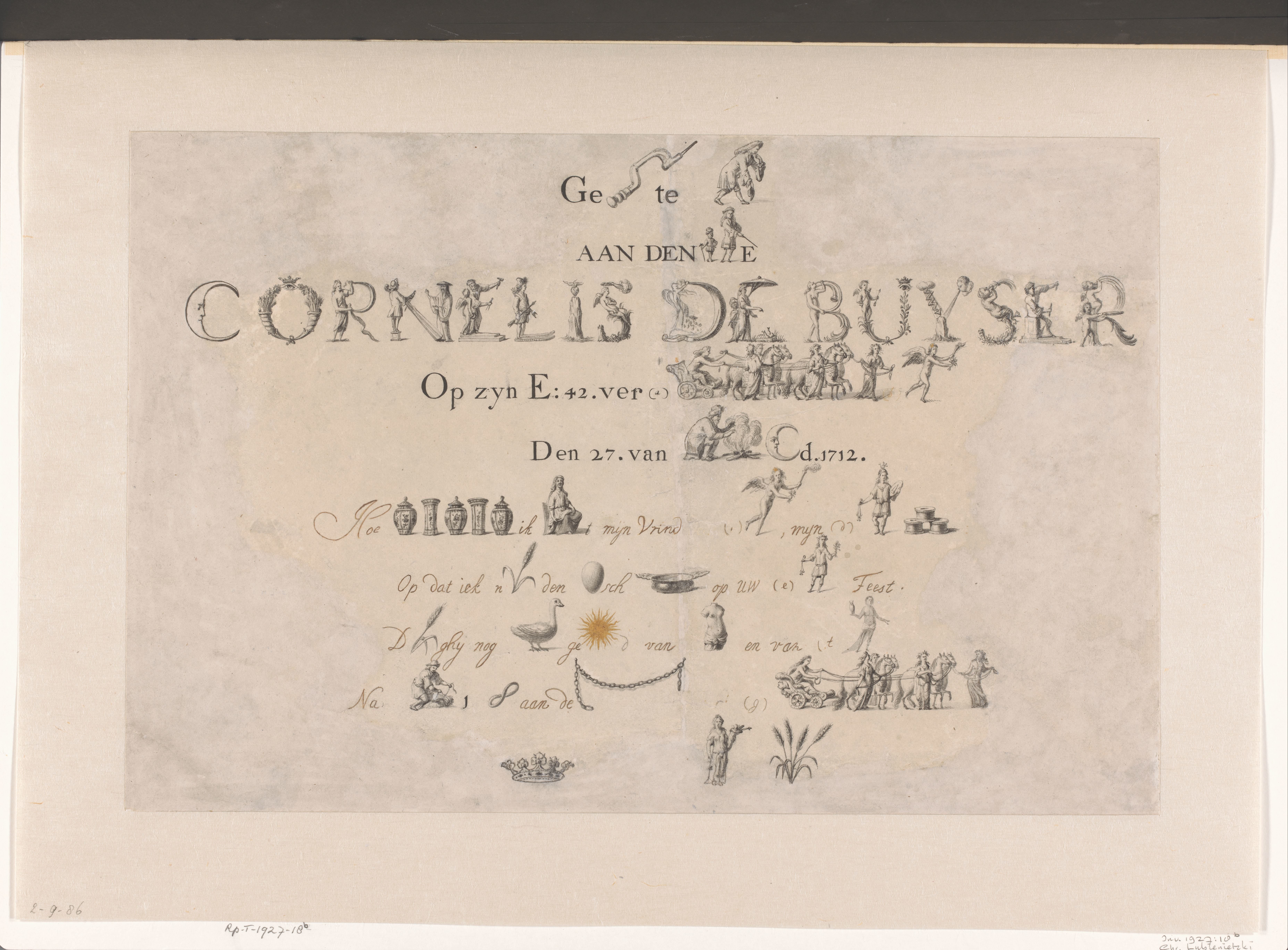 Rebus opgedragen aan Cornelis de Buyser