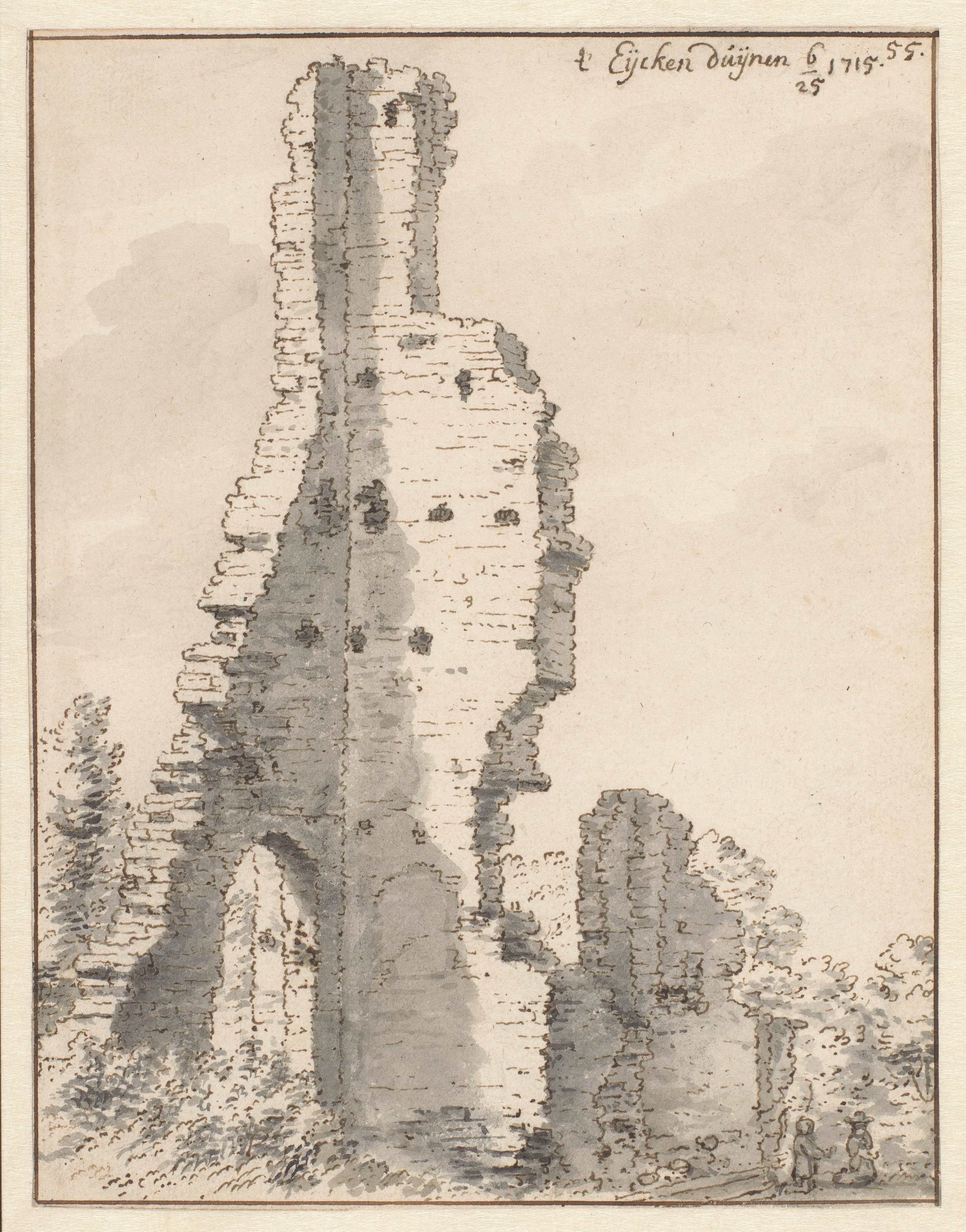 The Ruin of the Church of Eik en Duinen near The Hague