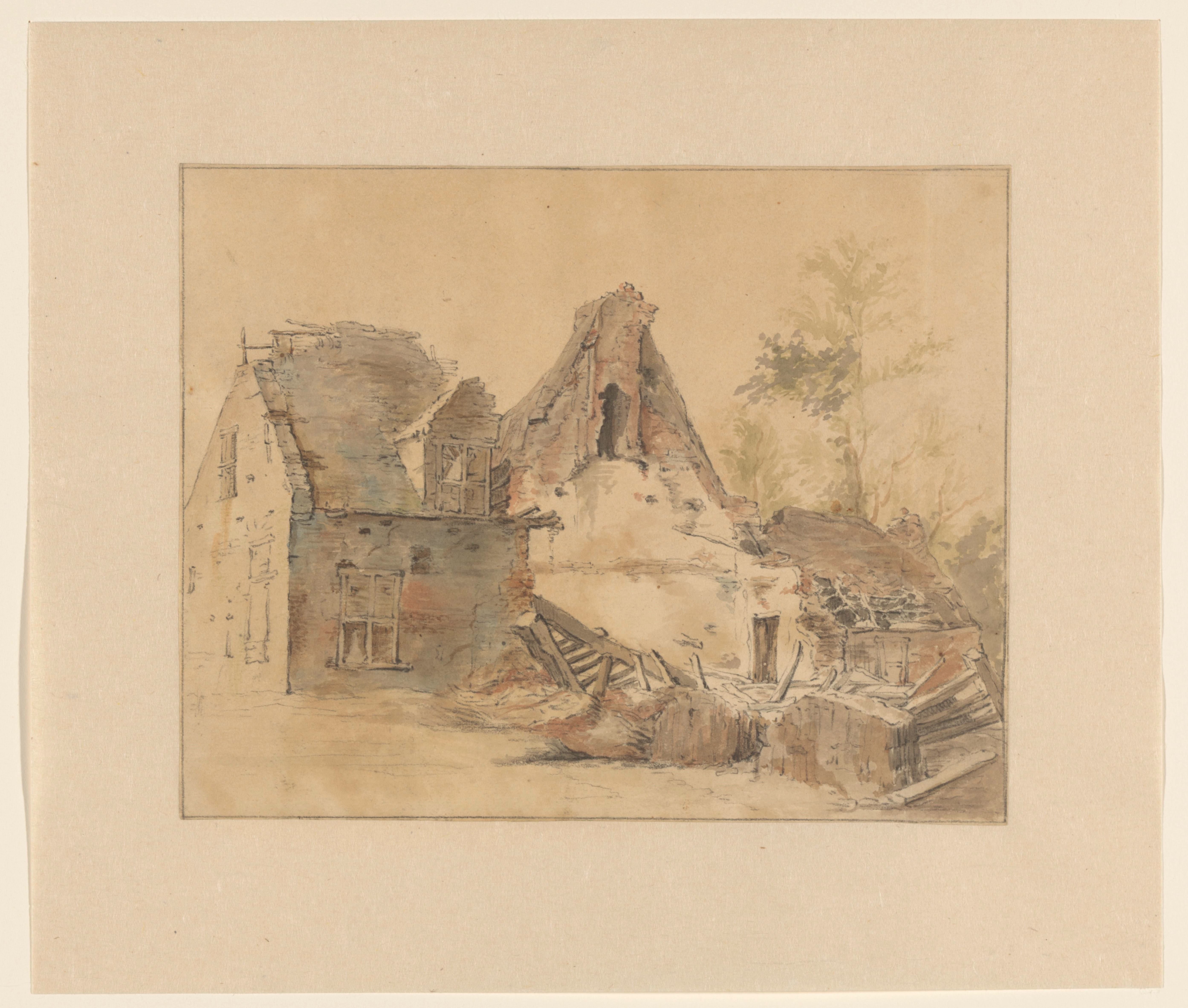 Ruïne van een huis