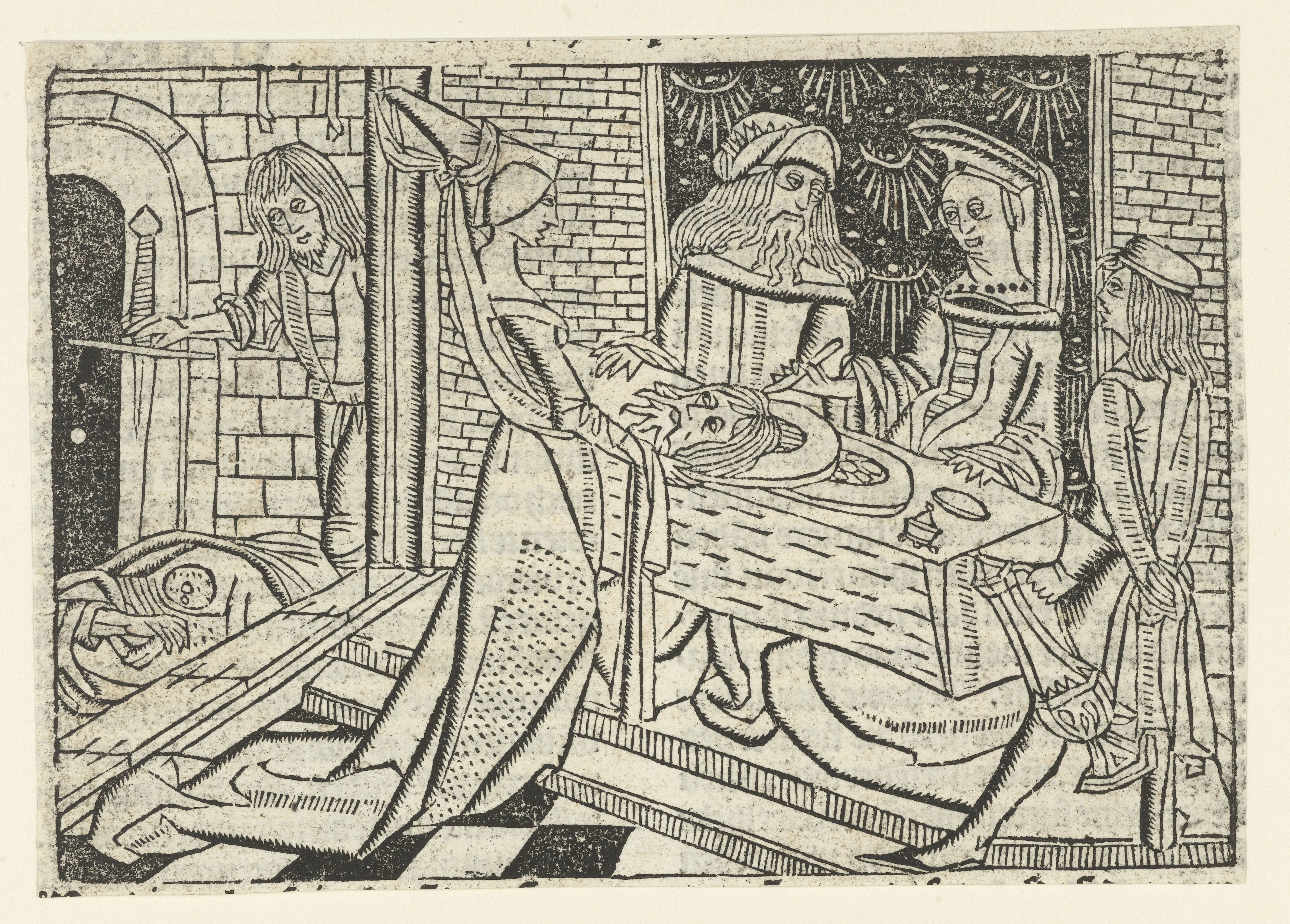 Salome brengt het hoofd van Johannes de Doper naar Herodias