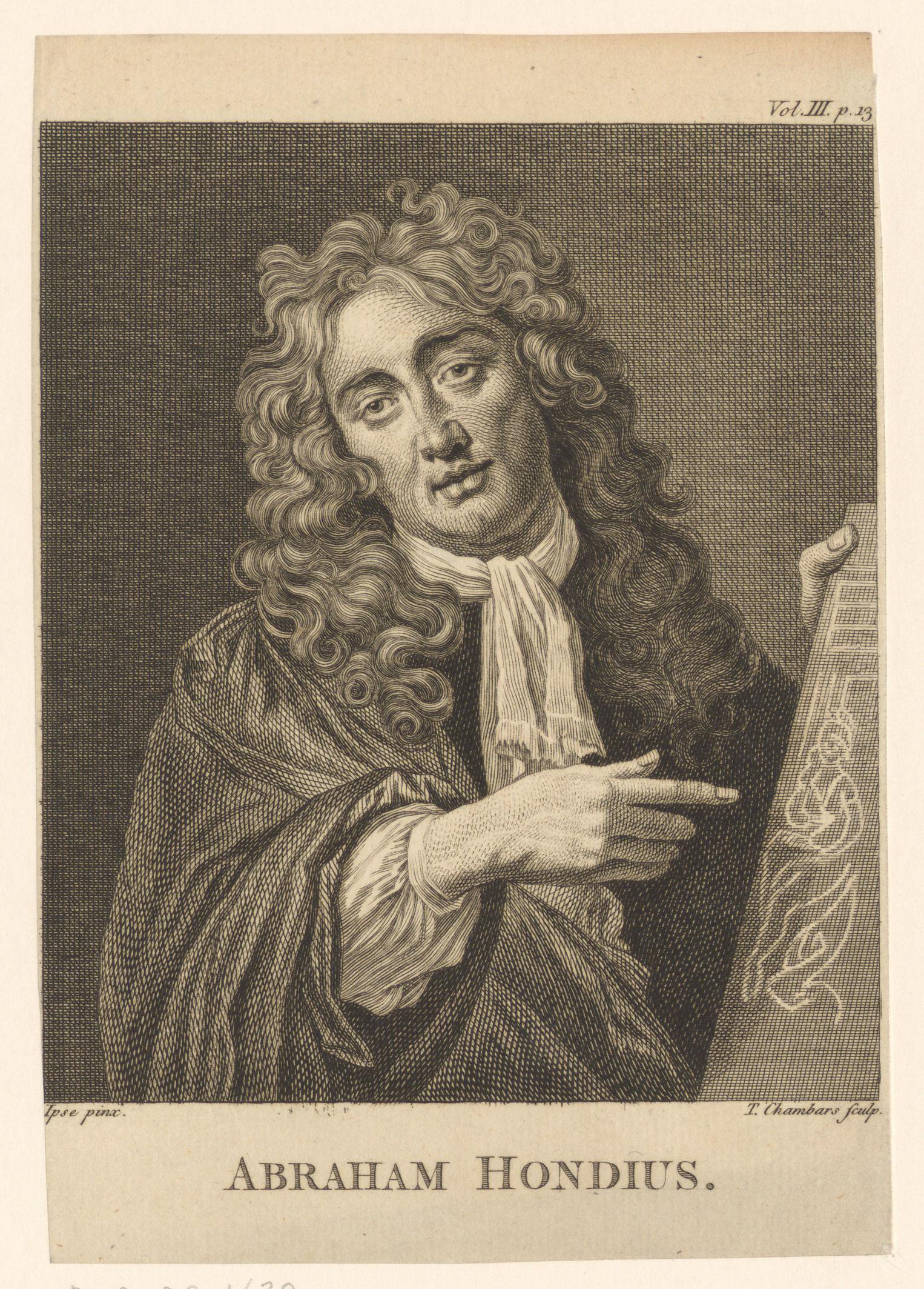 Portret van Abraham Daniëlsz. Hondius