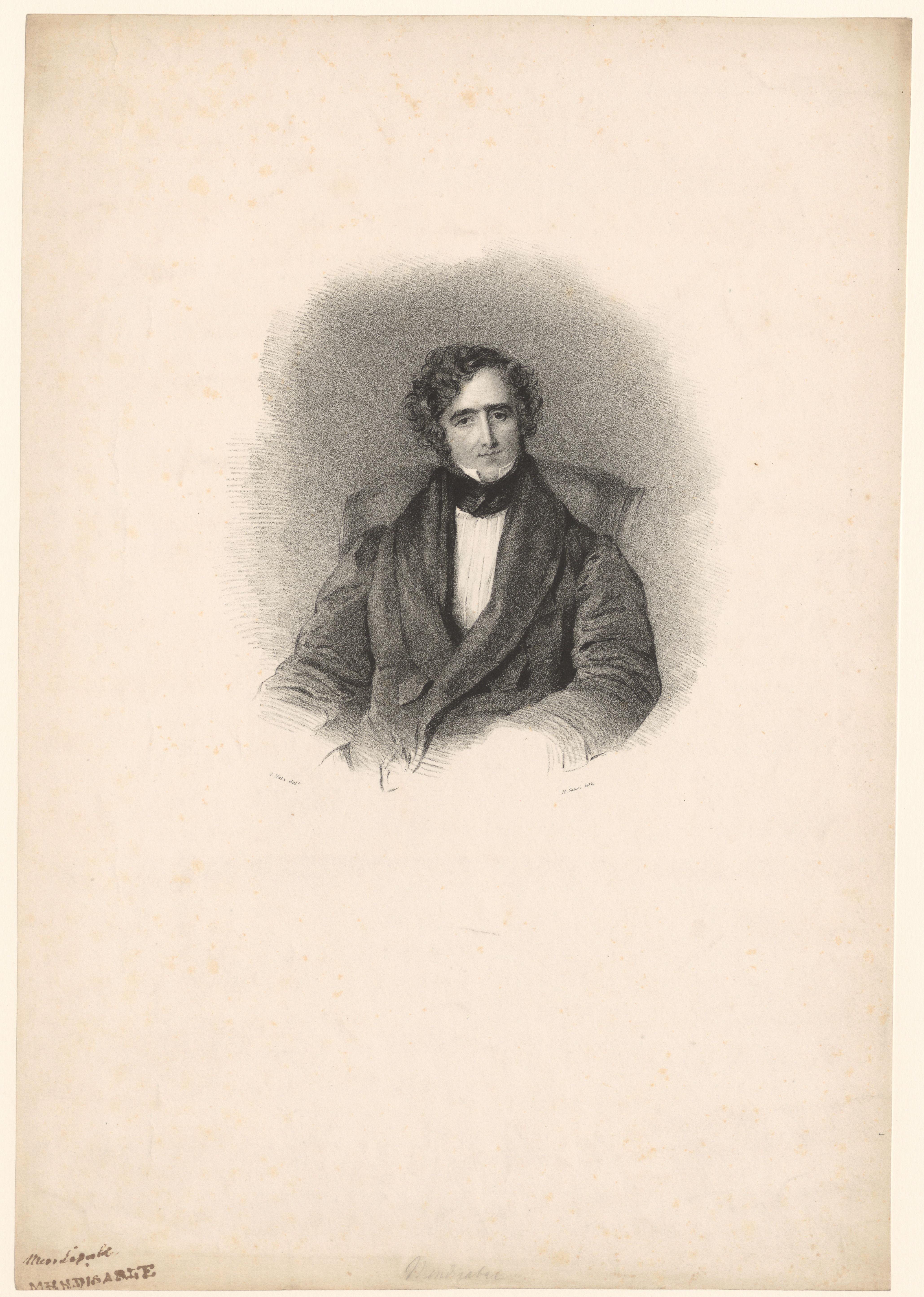 Portret van Juan Álvarez Mendizábal