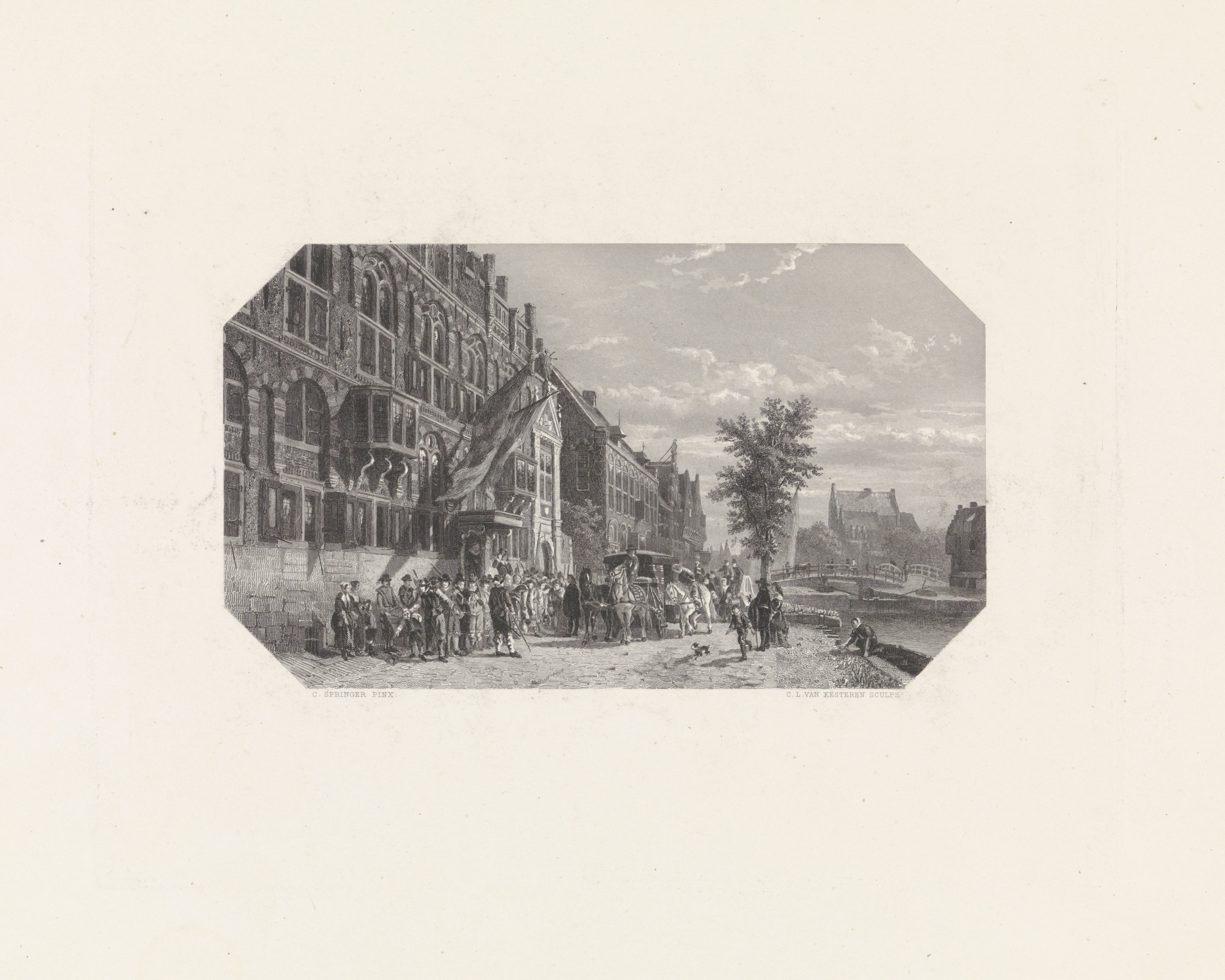 Schuttersdoelen te Amsterdam, ca 1650