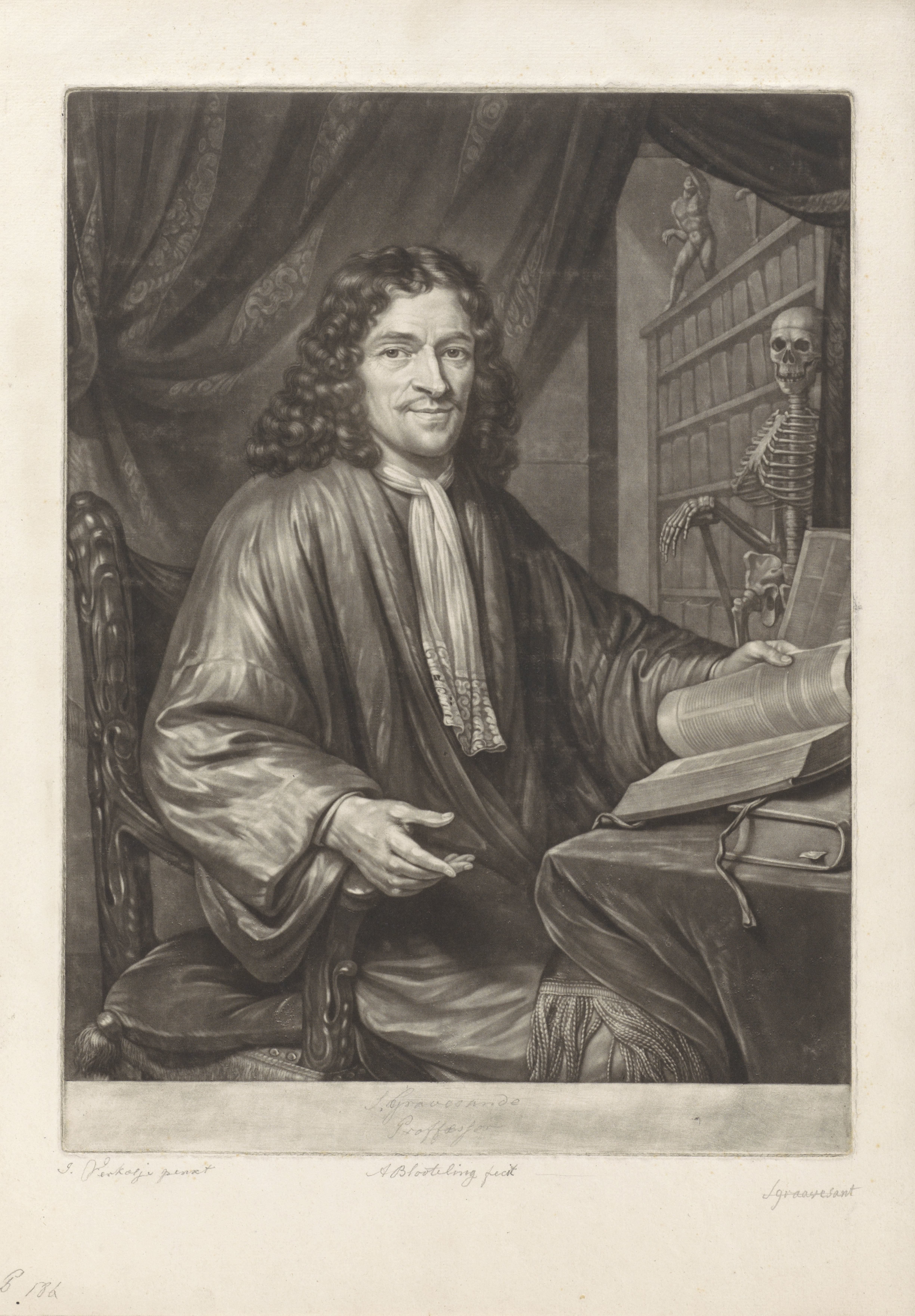Portret van Cornelius 's-Gravesande