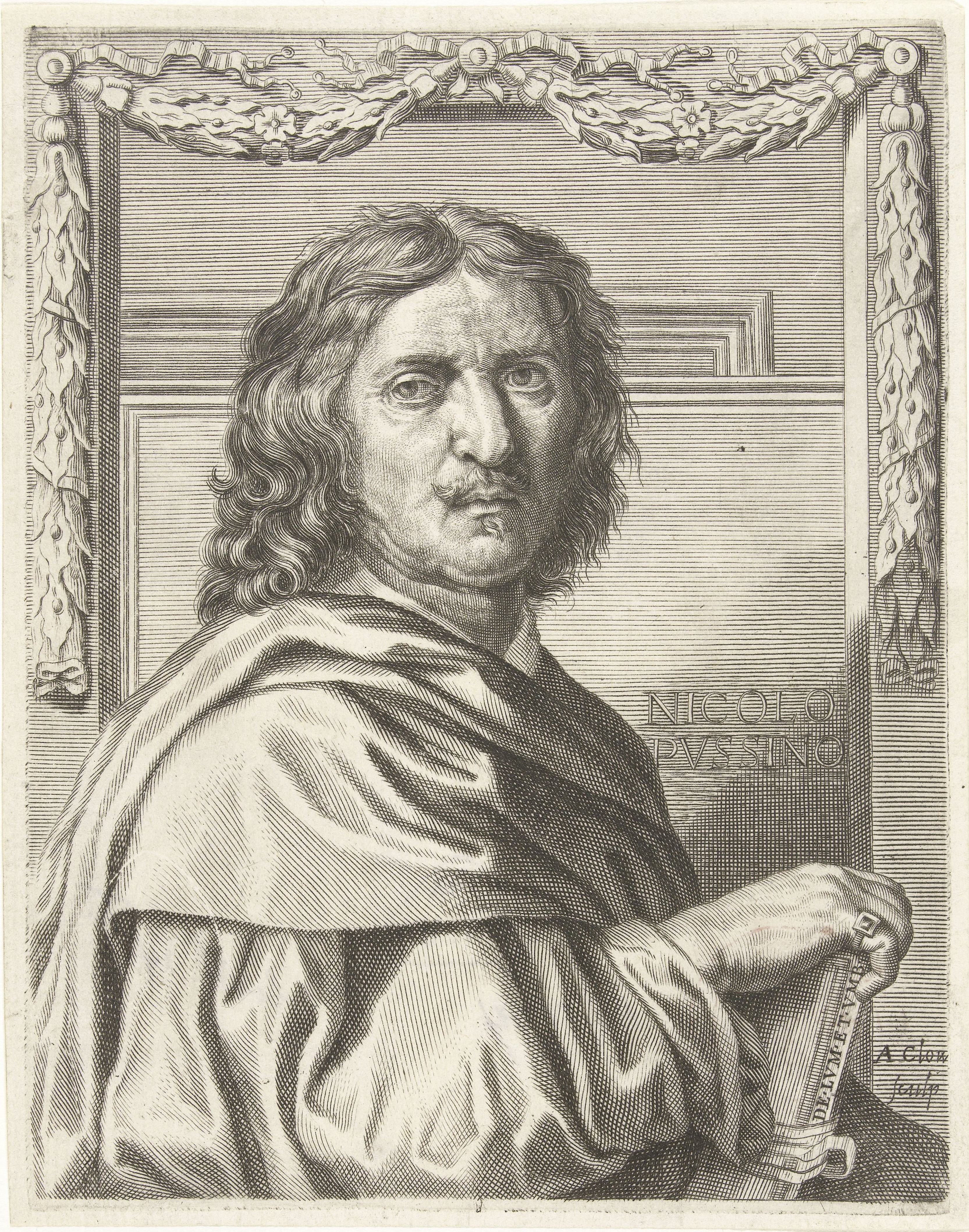 Portret van Nicolas Poussin
