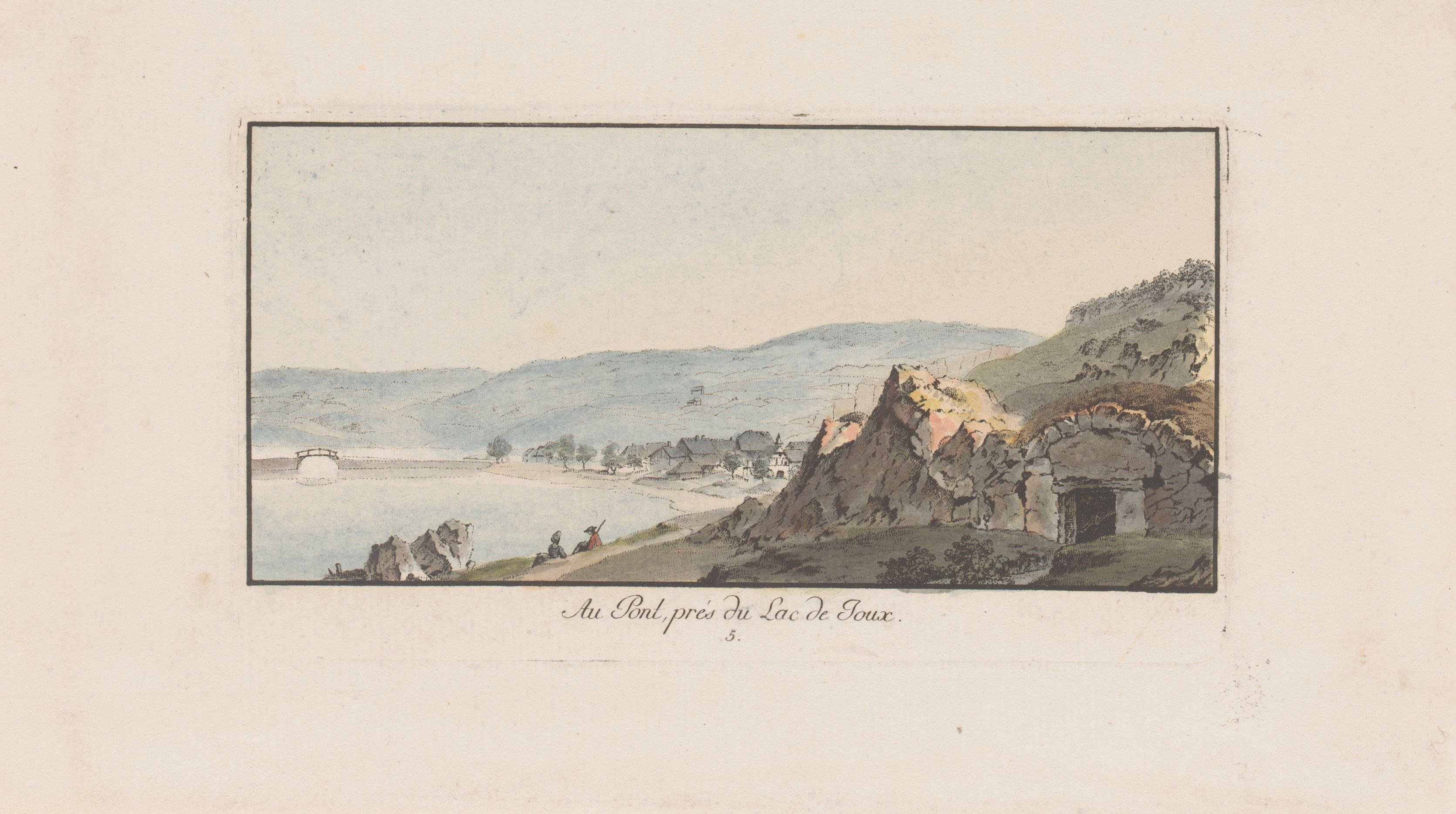 Gezicht op Le Pont aan het Lac de Joux