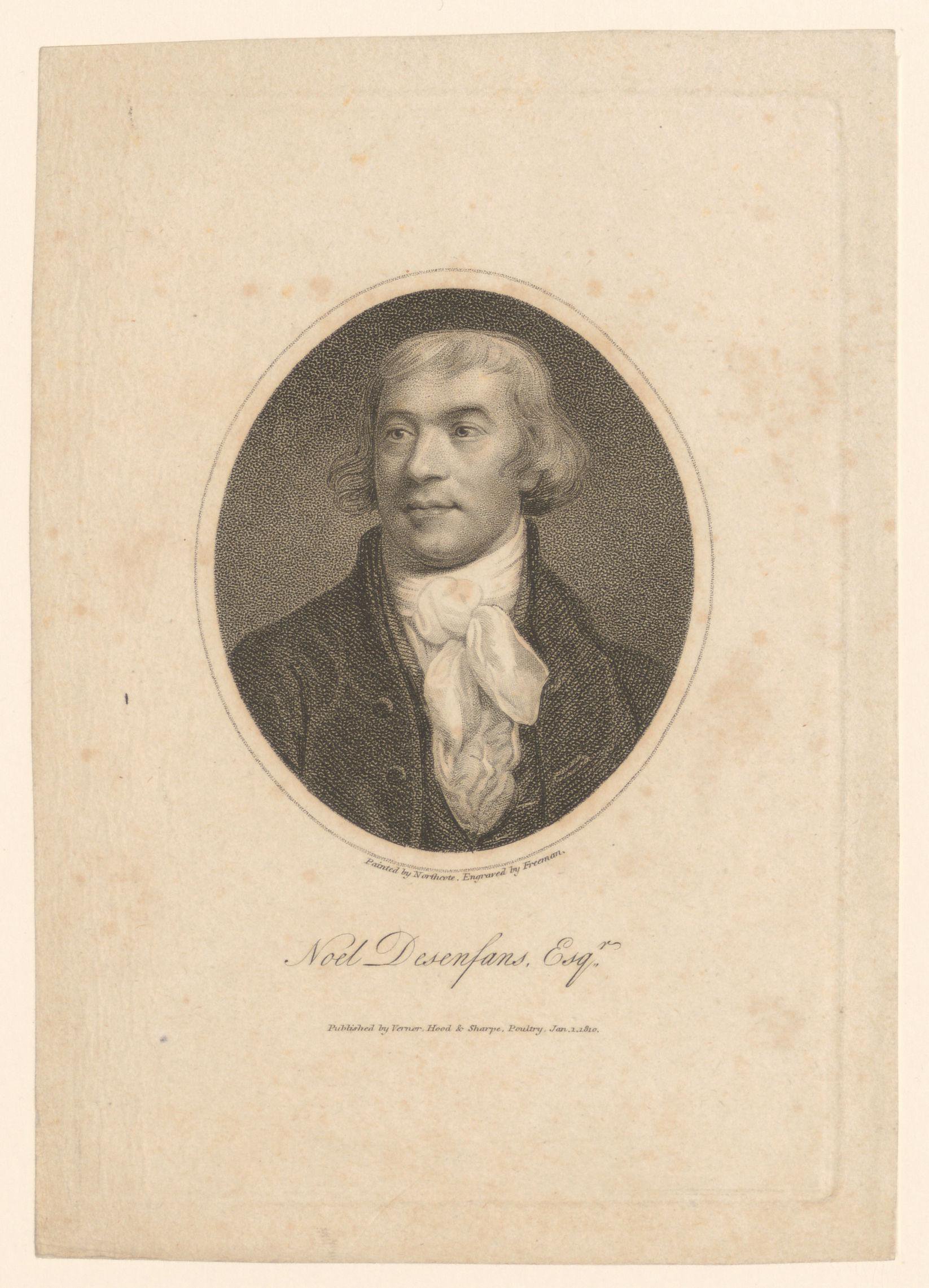Portret van Noël Joseph Desenfans Esqr.