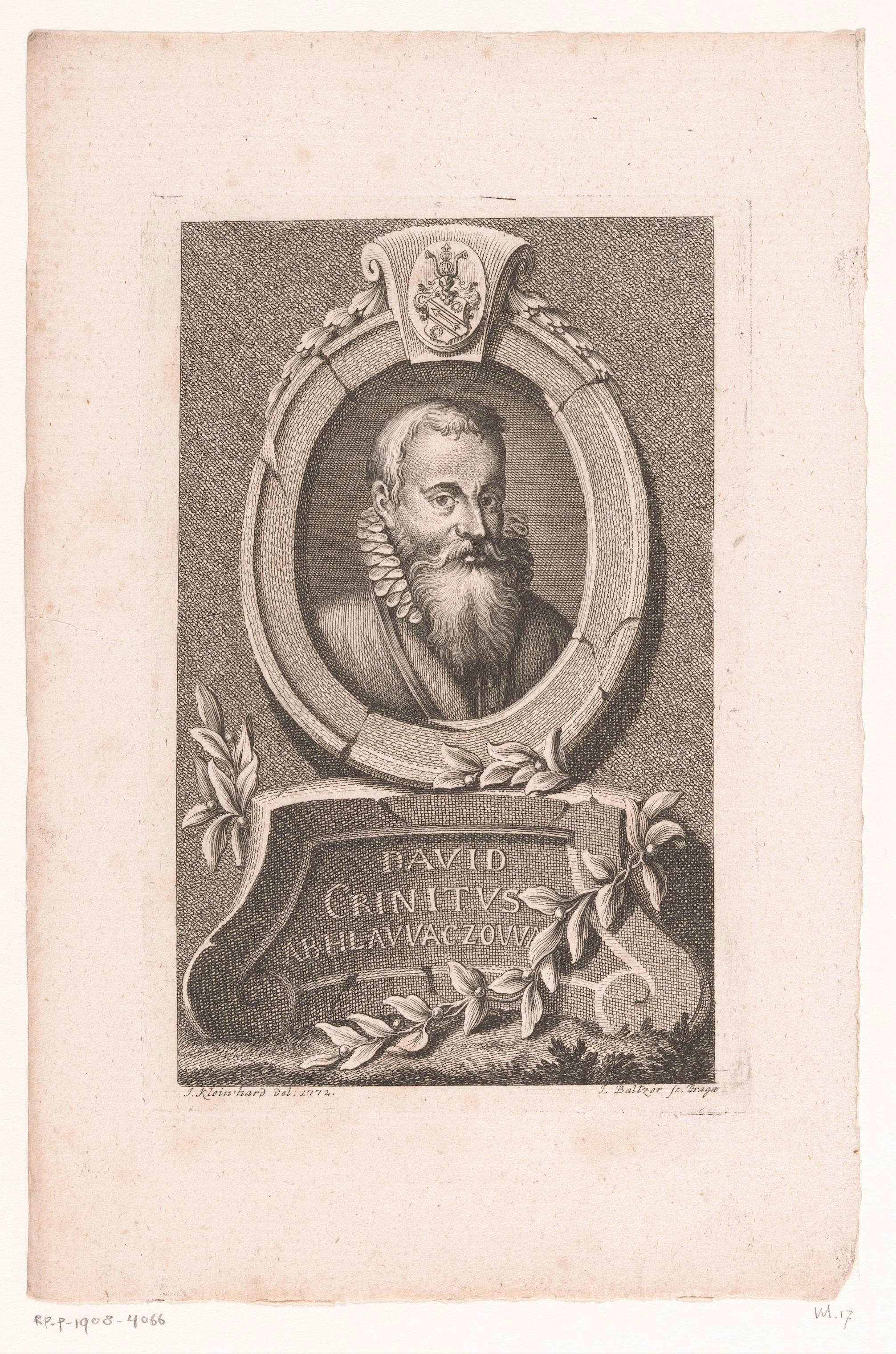 Portret van David Crinitus z Hlavácova