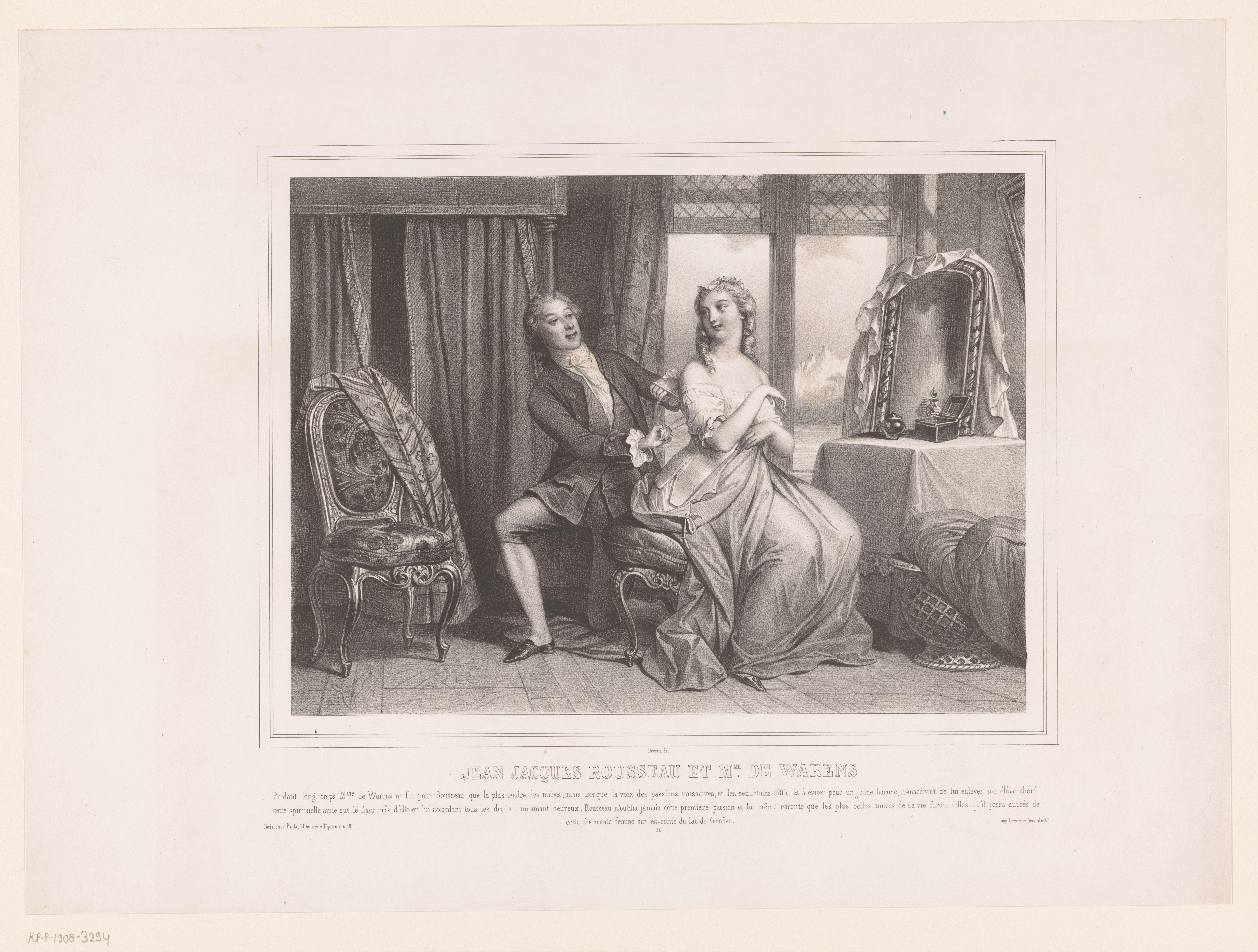 Jean-Jacques Rousseau en Françoise-Louise de Warens