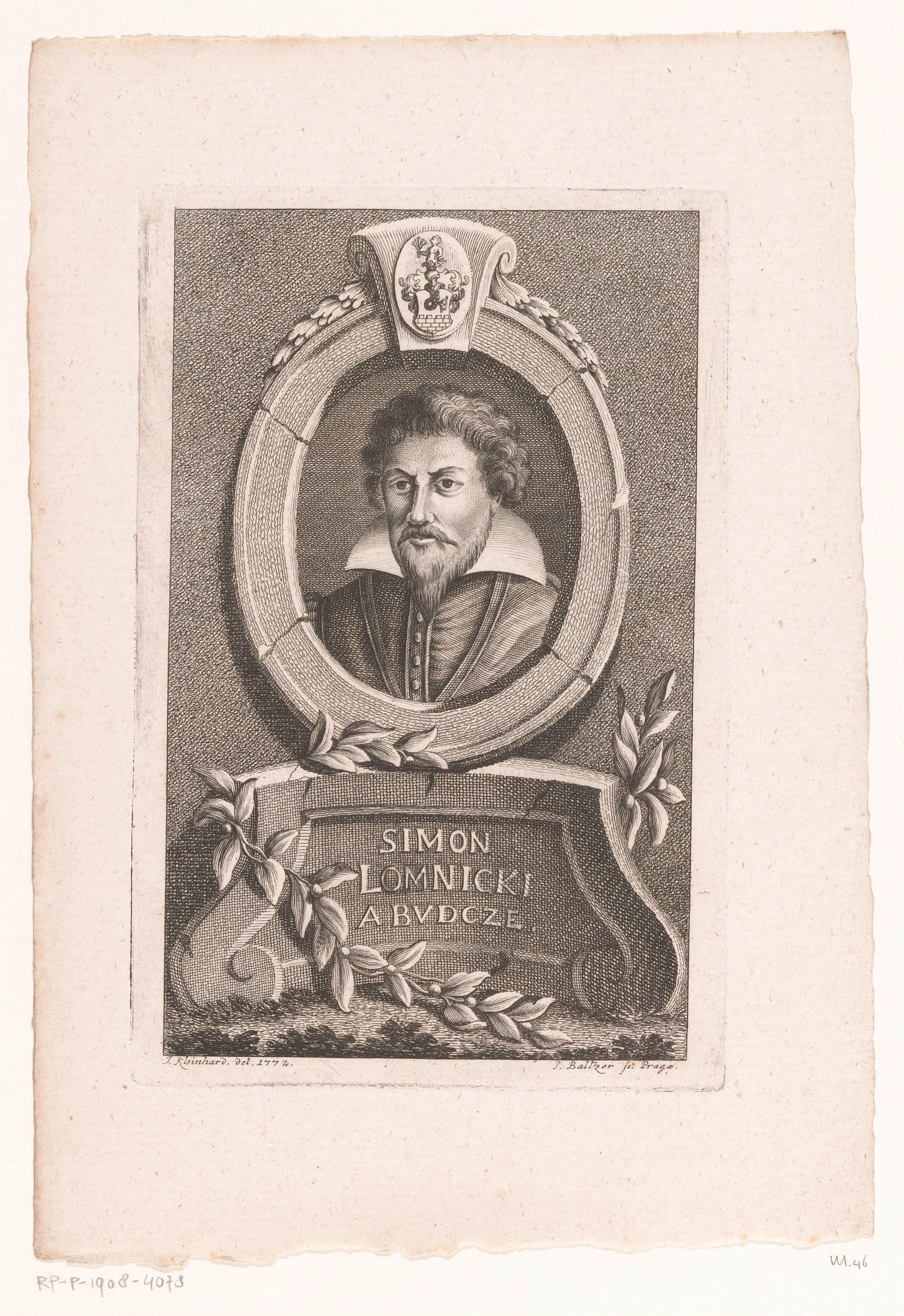Portret van Simon Lomniczky von Rudecz
