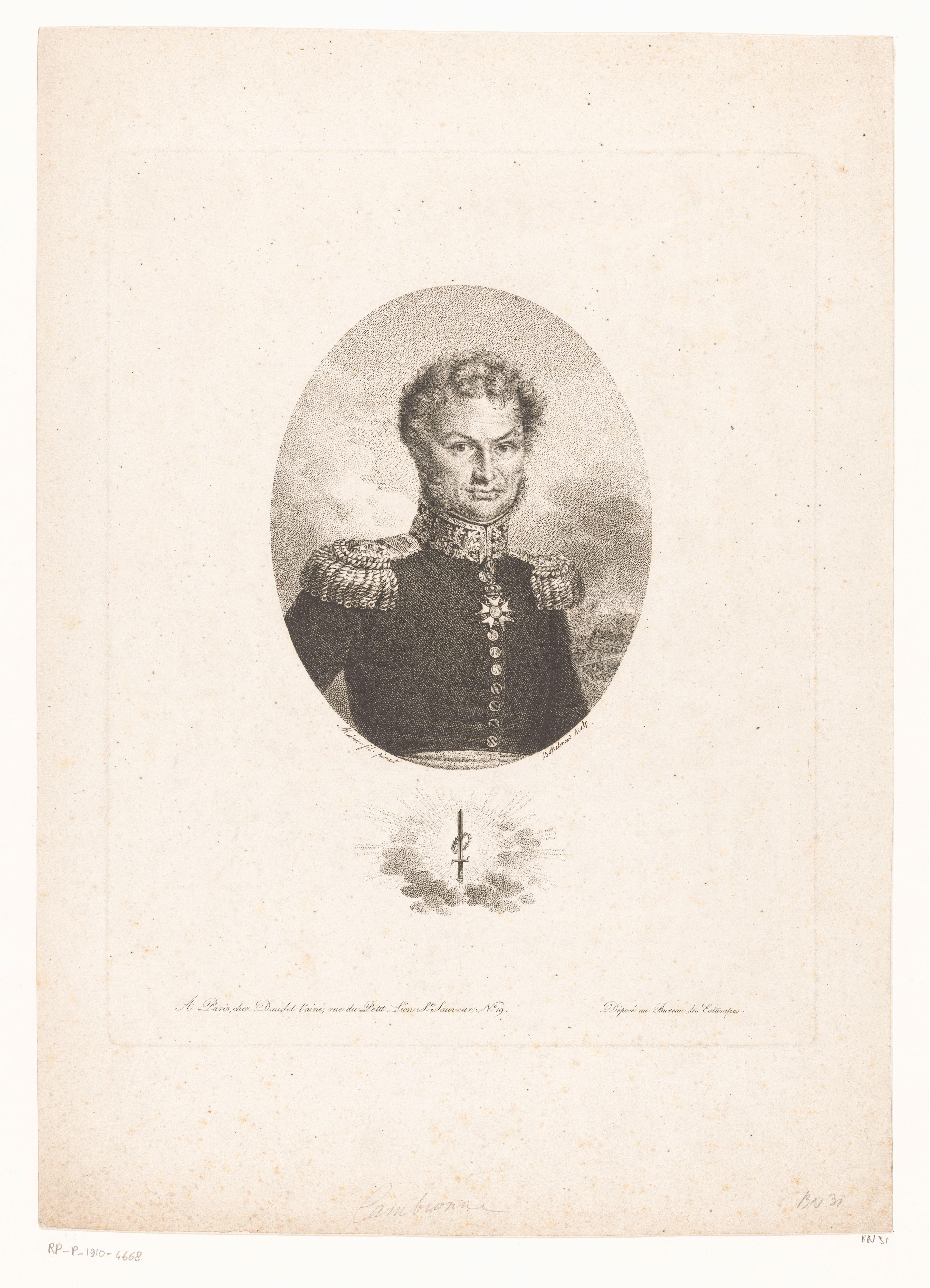 Portret van Pierre Cambronne