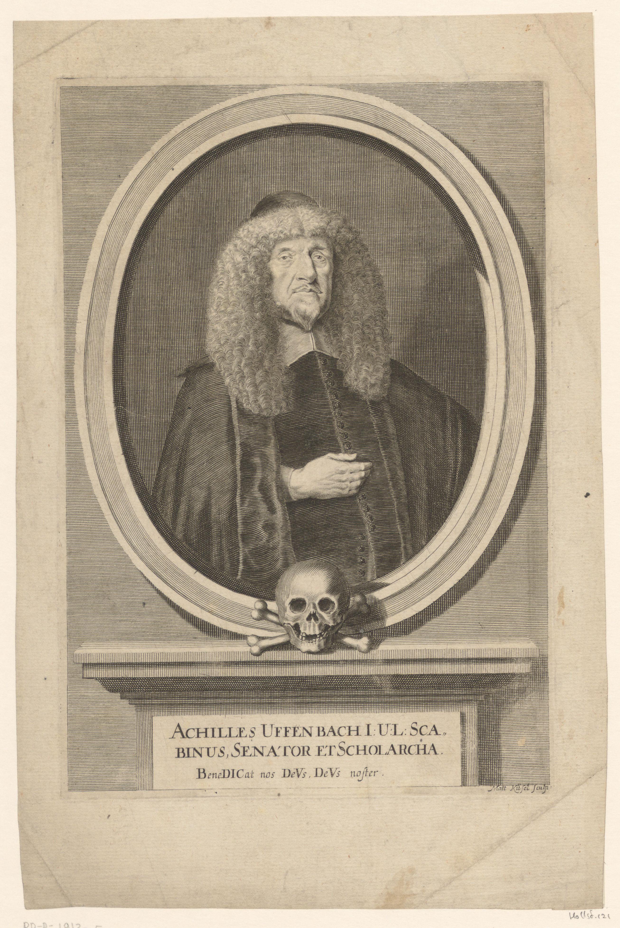 Portret van Achilles Uffenbach